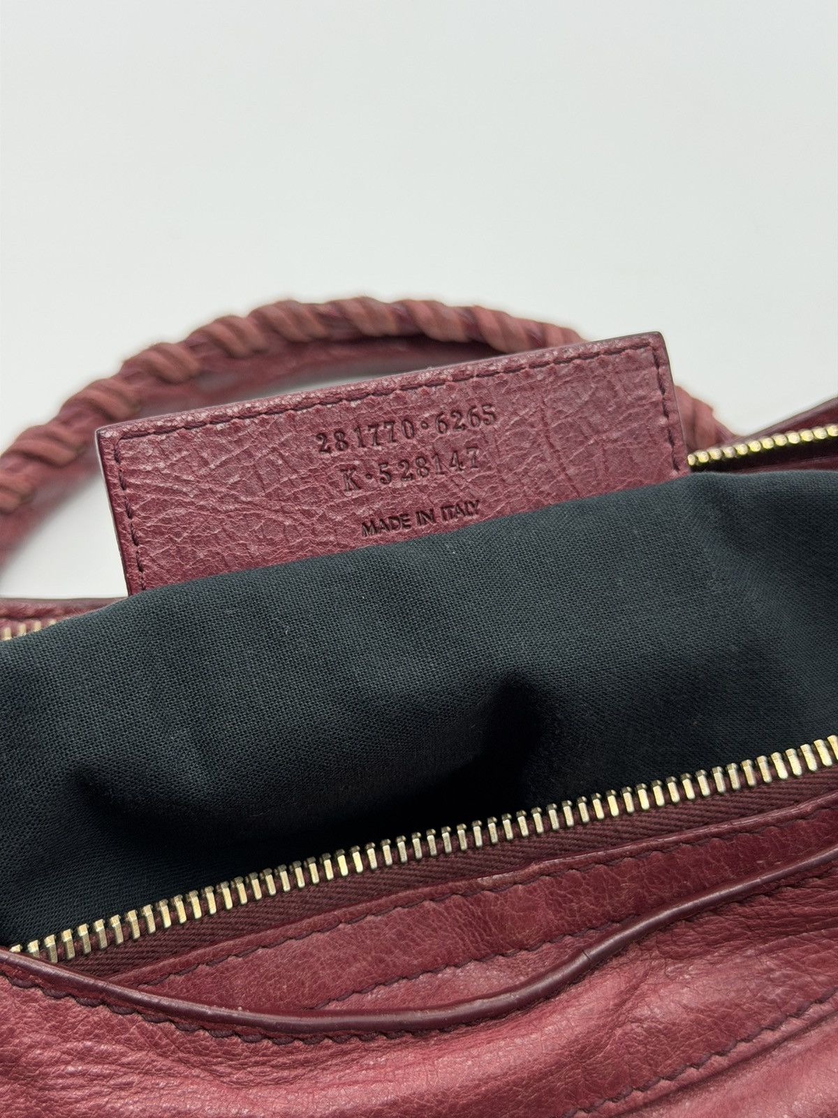 Balenciaga Balenciaga - 2000’s - Motorcycle Classic City Burgundy Wine Size ONE SIZE - 17 Thumbnail