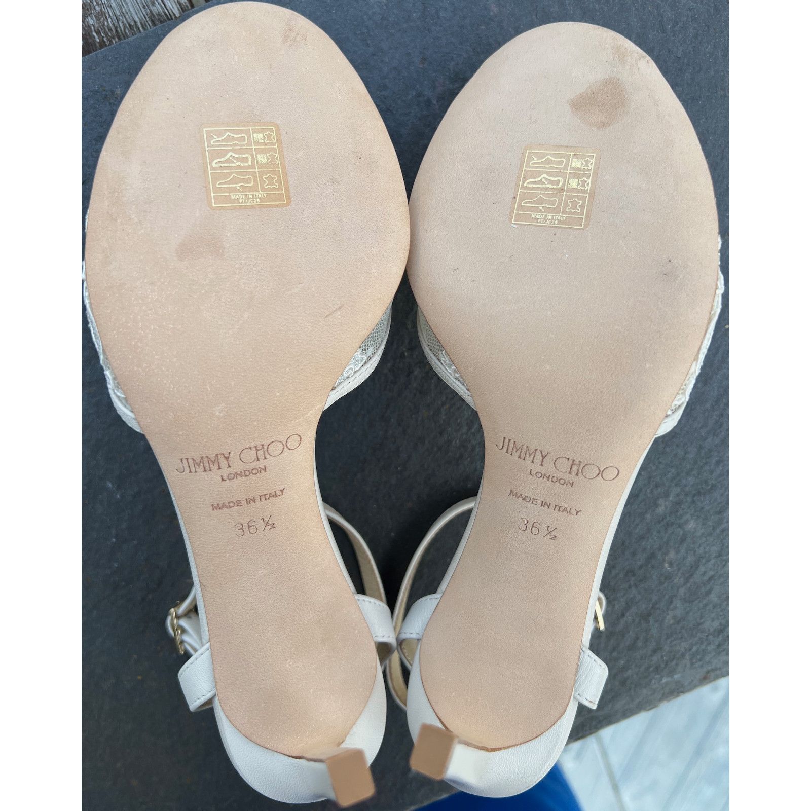 Jimmy Choo Sacora 85 Lace Pearl Bridal Wedding Sandal Heel Pump 36.5 Size US 6.5 / IT 36.5 - 8 Thumbnail
