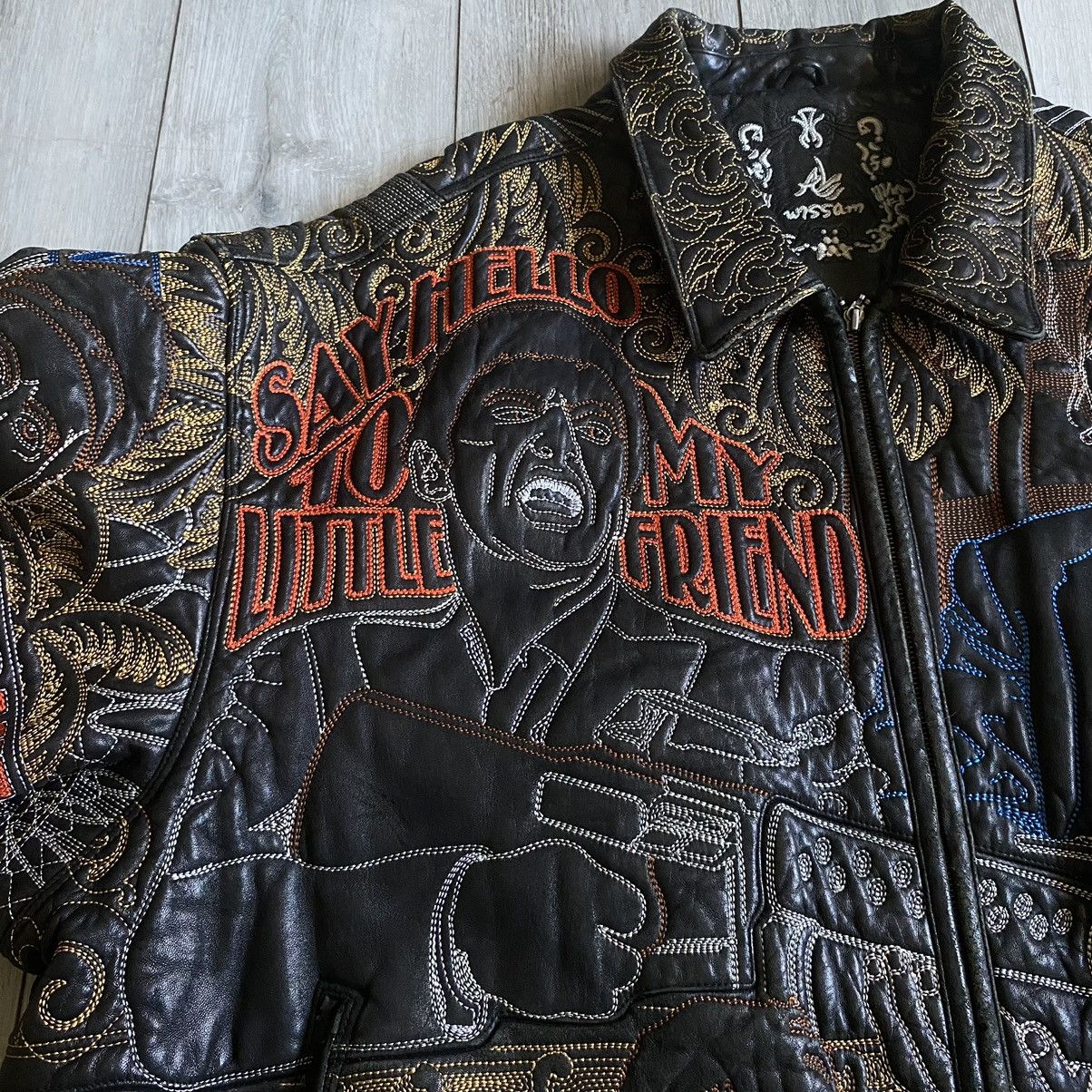 Al Wissam Al Wissam Scarface Al Pacino Leather Jacket AOP Vintage Y2K Size US XL / EU 56 / 4 - 3 Thumbnail