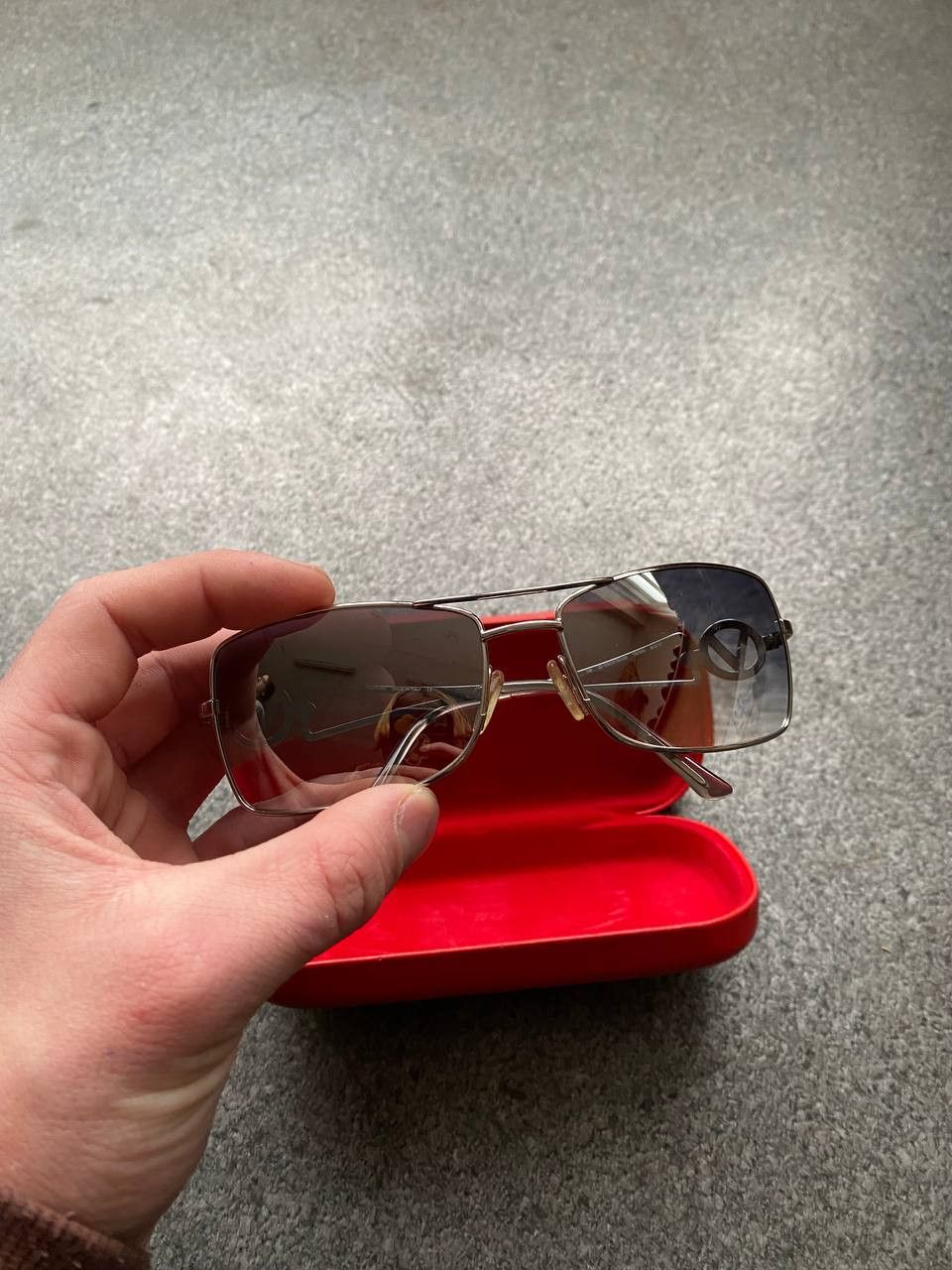 Valentino × Vintage Valentino '90s Crystal Signature Rectangular Glasses OPTI Size ONE SIZE - 6 Thumbnail