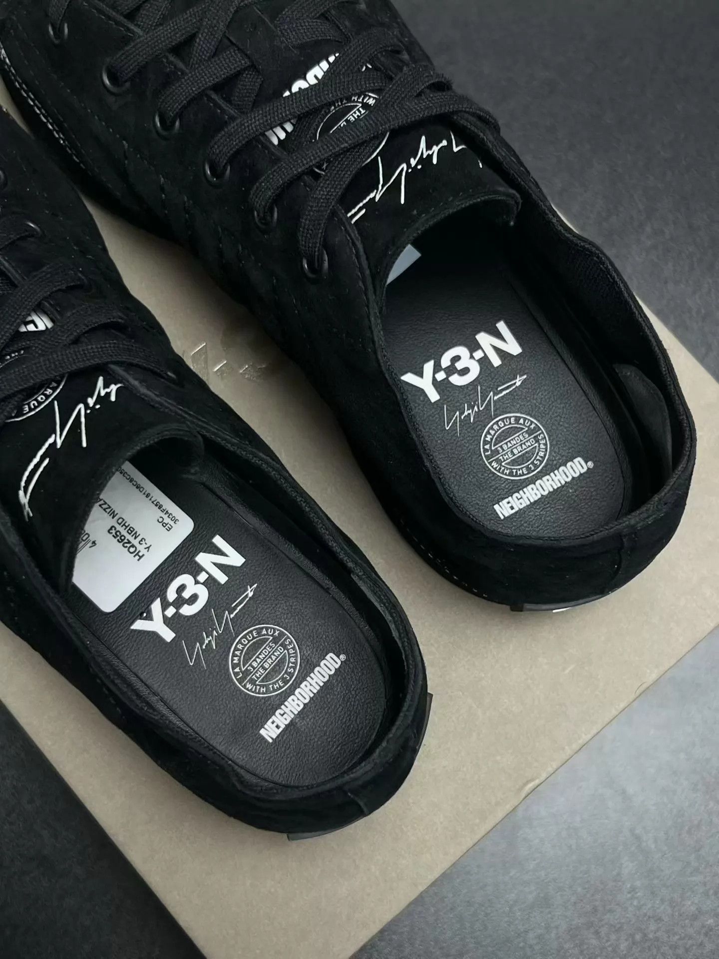 Y-3 Y-3 NIZZASTAR Suede Black Sneakers Size 42.5 Size US 9.5 / EU 42-43 - 4 Thumbnail