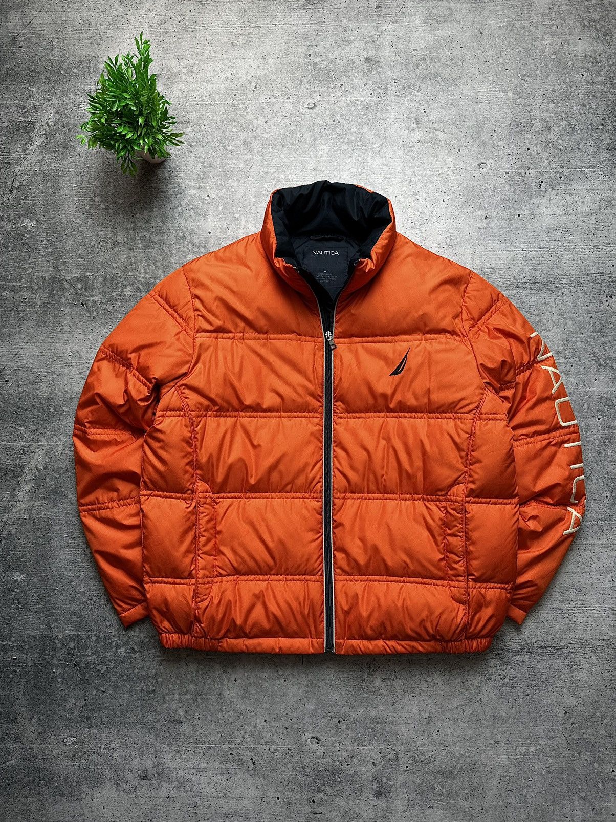 Nautica × Vintage Nautica Competition Down Bomber Puffer Y2K Jacket Size US L / EU 52-54 / 3 - 1 Thumbnail