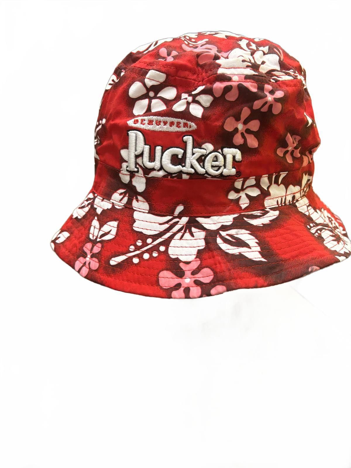 Packer Shoes Pucker Floral Bucket Hat - Red & White Size ONE SIZE - 2 Thumbnail