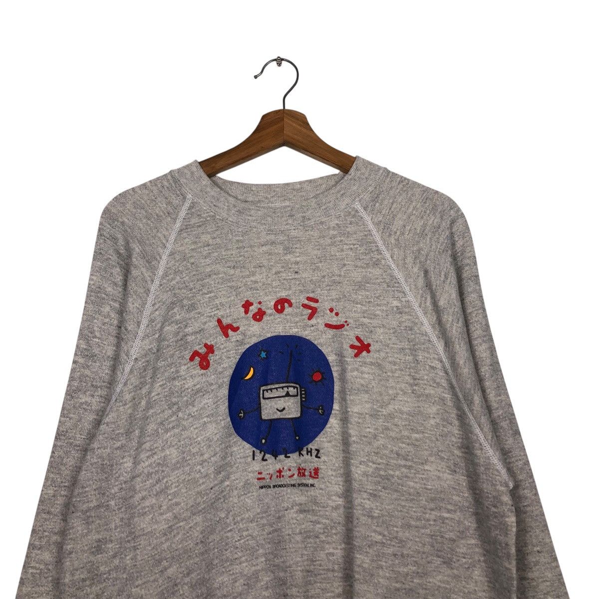 Vintage 📌Vintage Hanes Sweatshirt Made in Usa Cartoon Big Logo Size US XL / EU 56 / 4 - 4 Thumbnail