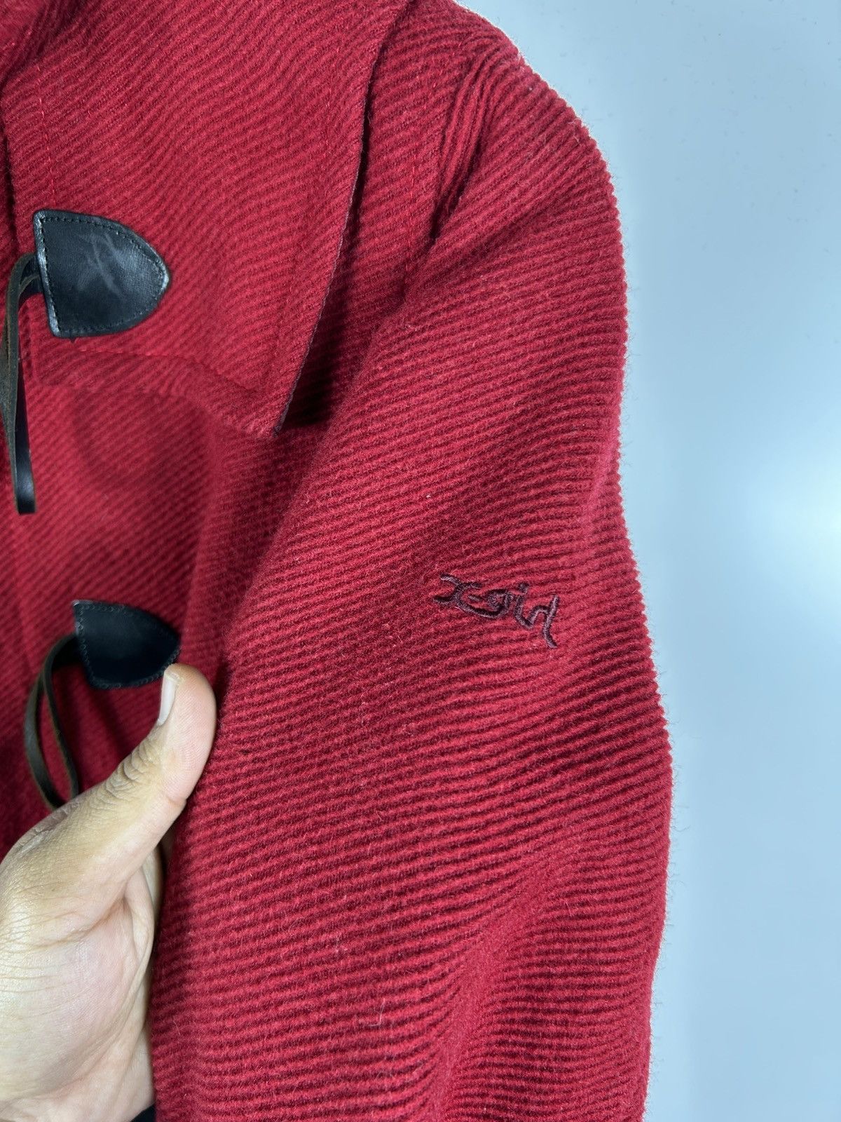 Japanese Brand 🔥X-Girl Hooded Wool Duffle Coat Jacket Size XS / US 0-2 / IT 36-38 - 9 Thumbnail