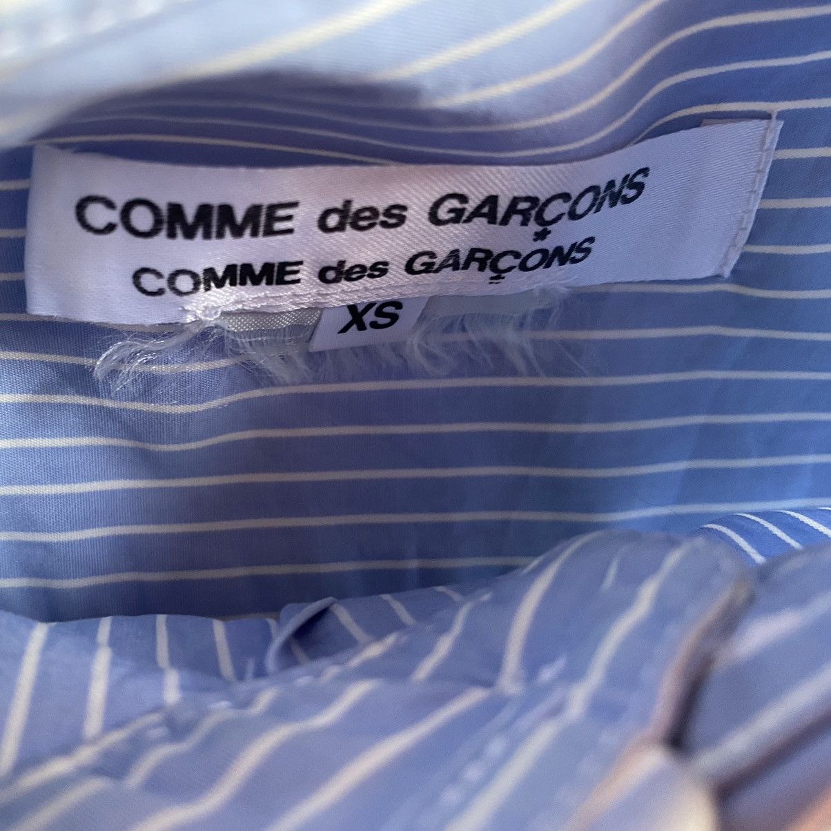 Comme des Garcons Comme Comme Blue Stripe Dip-dye Shirt Size XS / US 0-2 / IT 36-38 - 5 Thumbnail