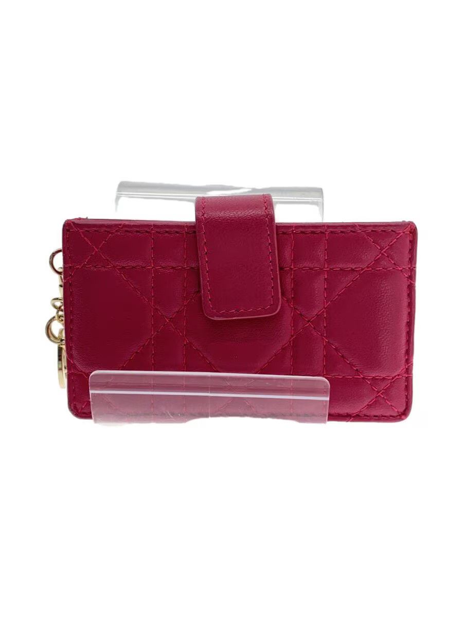 Dior Dior Cannage Leather Multi-Card Case Pink Size ONE SIZE - 1 Thumbnail