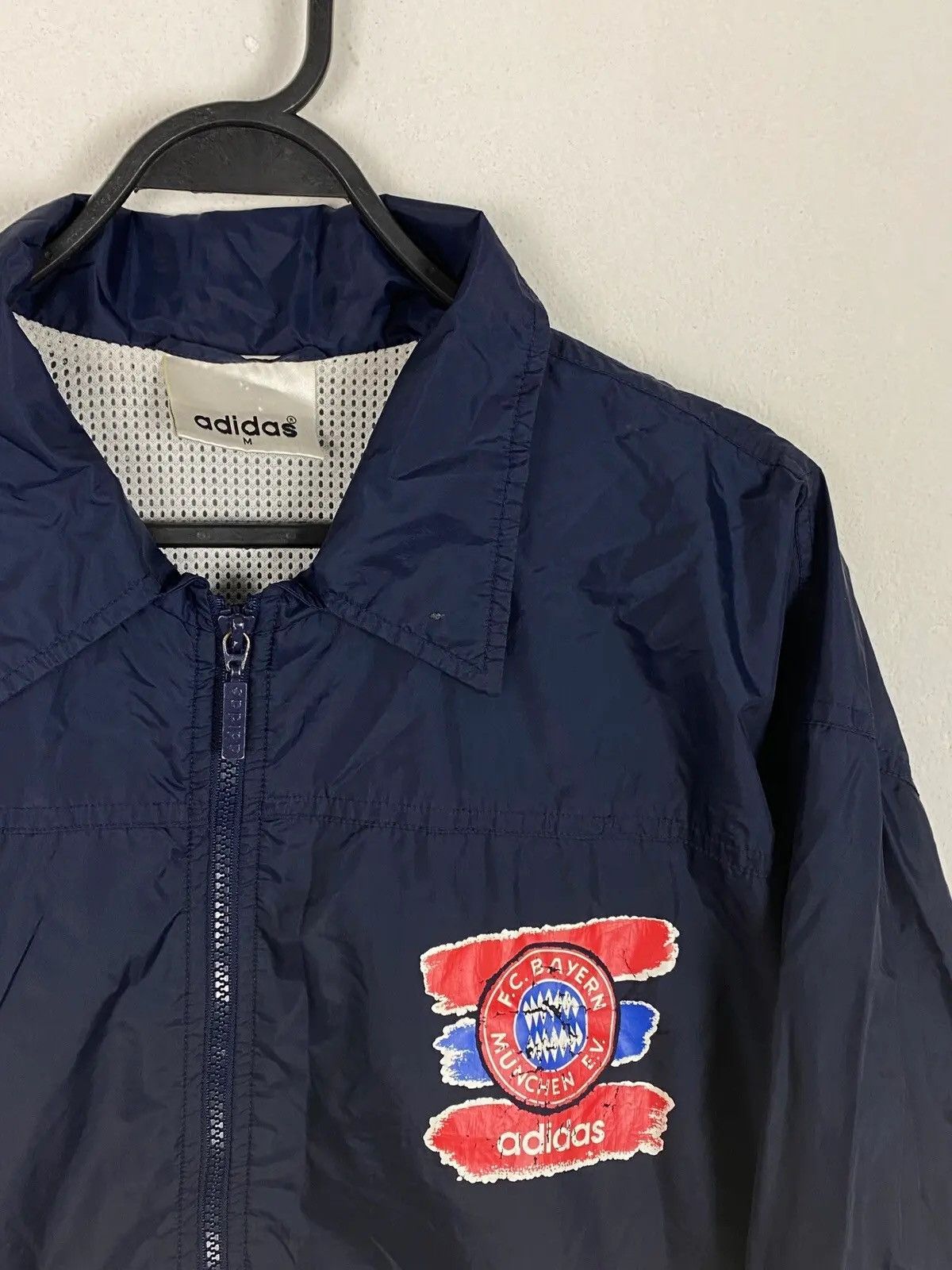 Adidas 90s Vintage Rare Adidas x F.C. Bayern Munchen Light Jacket Size US M / EU 48-50 / 2 - 3 Thumbnail