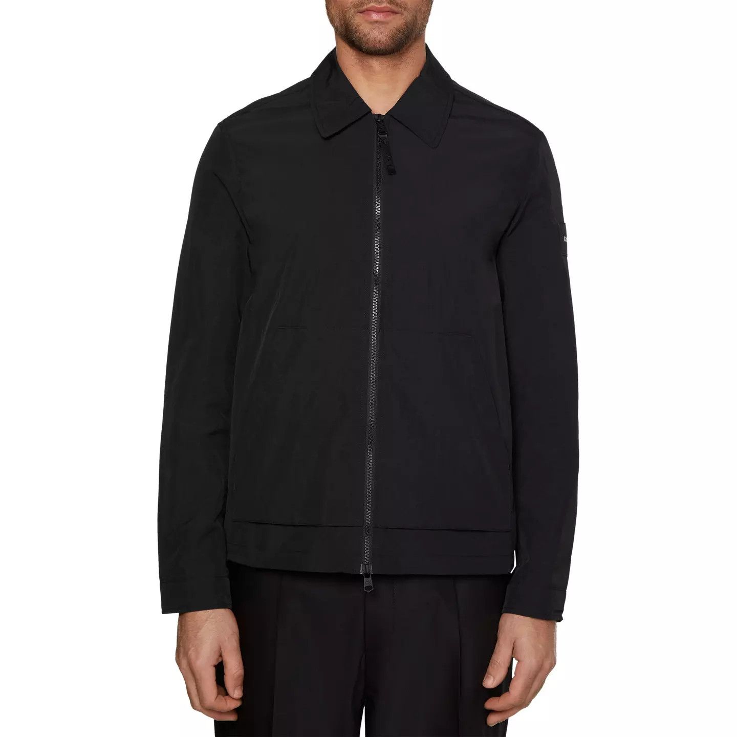 Calvin Klein o1g2r1mq0426 Lightweight Long Sleeve Overshirt in Black Size US L / EU 52-54 / 3 - 2 Thumbnail