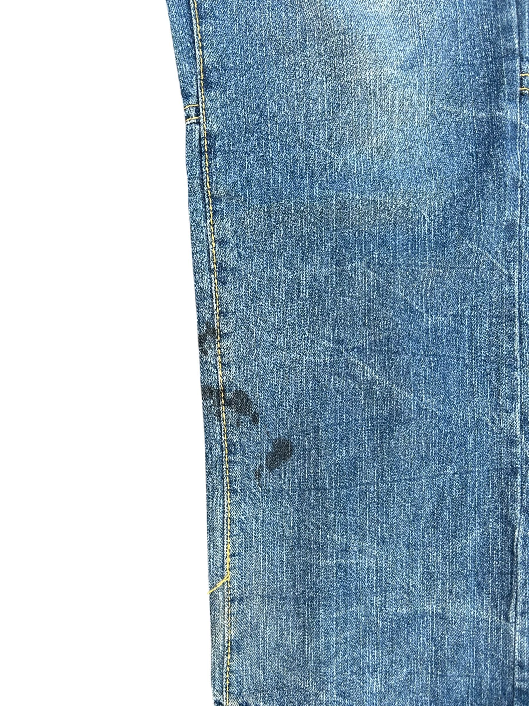 If Six Was Nine × KMRii × Kapital Batsu Skull Poems Distressed Japanese Punk Denim Jeans Size US 29 - 21 Thumbnail