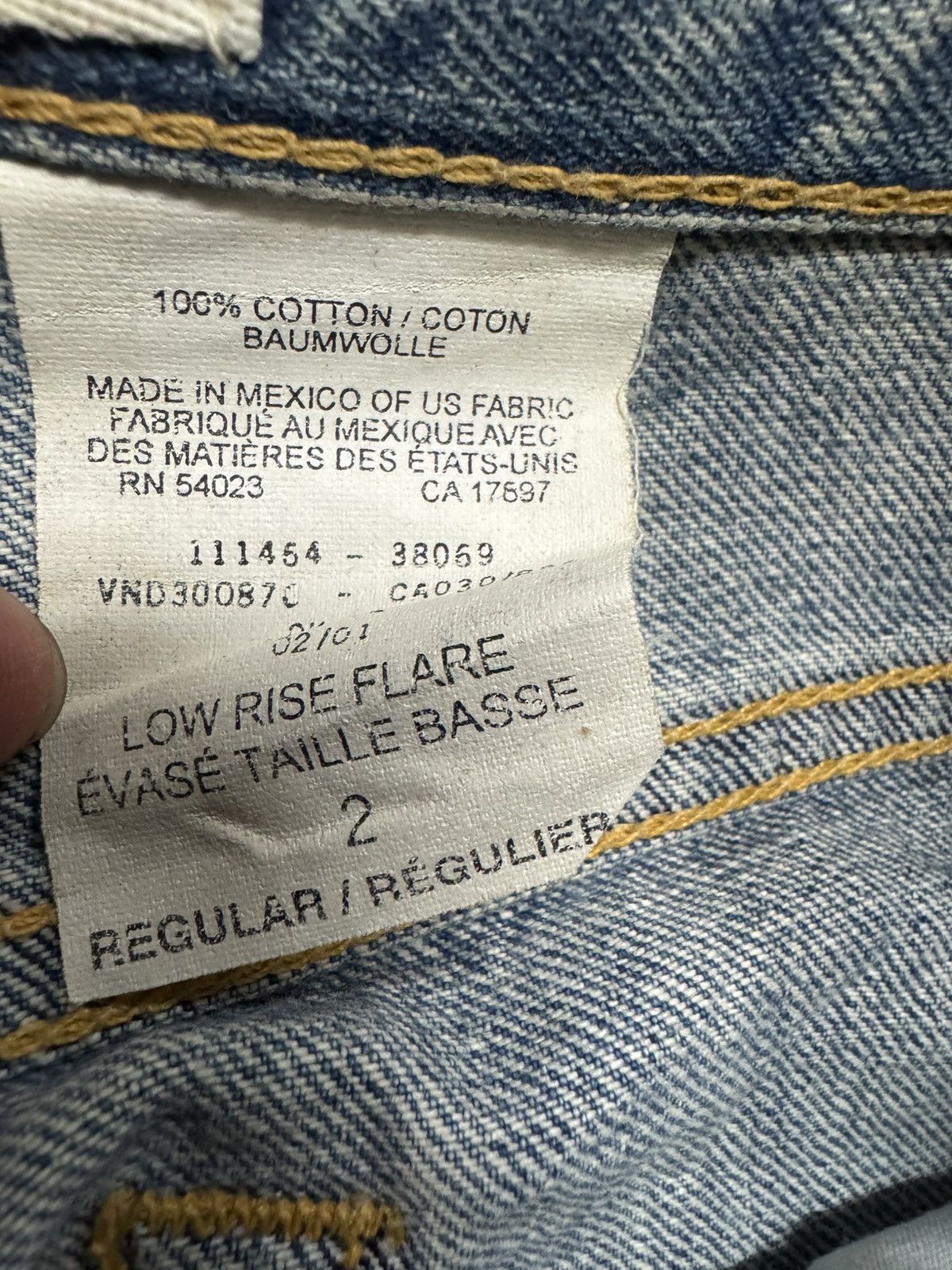 Gap 💥FLARE💥VTG GAP LOW RISE FLARE MUD-WASHED GRUNGE DISTRESSED Size US 27 - 8 Thumbnail