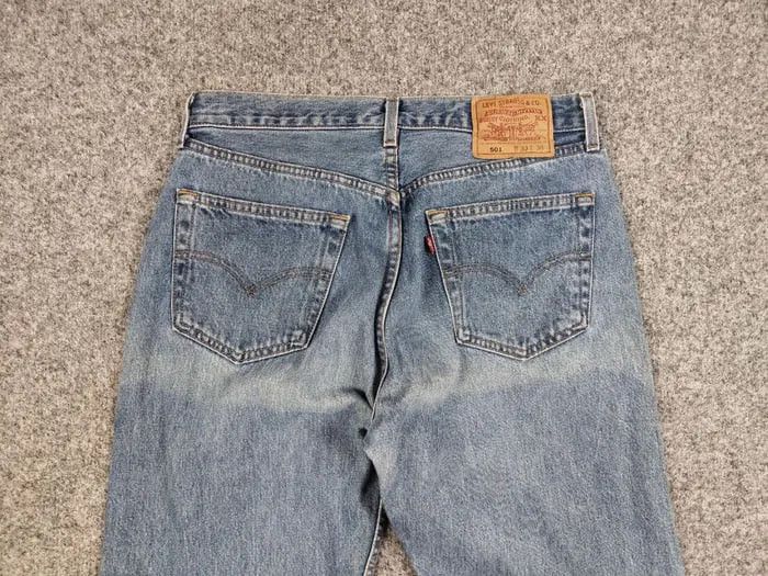 Levi's Vintage 80's Levis 501 Jeans Made USA Perfect Faded Denim Size US 33 - 16 Thumbnail