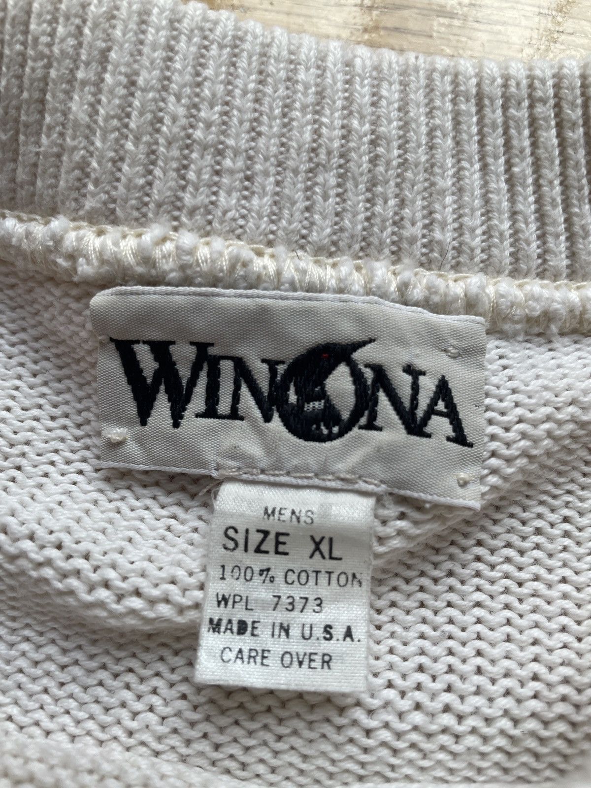 Vintage VTG 90s Winona Knit Sweater Golf Embroidered Made In USA XL Size US XL / EU 56 / 4 - 4 Thumbnail