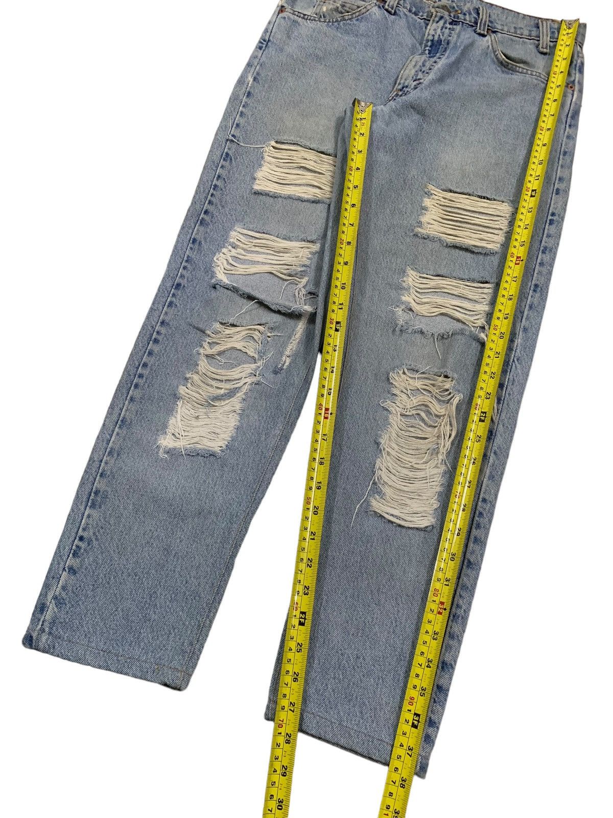 Levi's Vintage 80s Levis 550 Orange Tab Rusty Wash Distressed Jeans Size US 31 - 15 Thumbnail