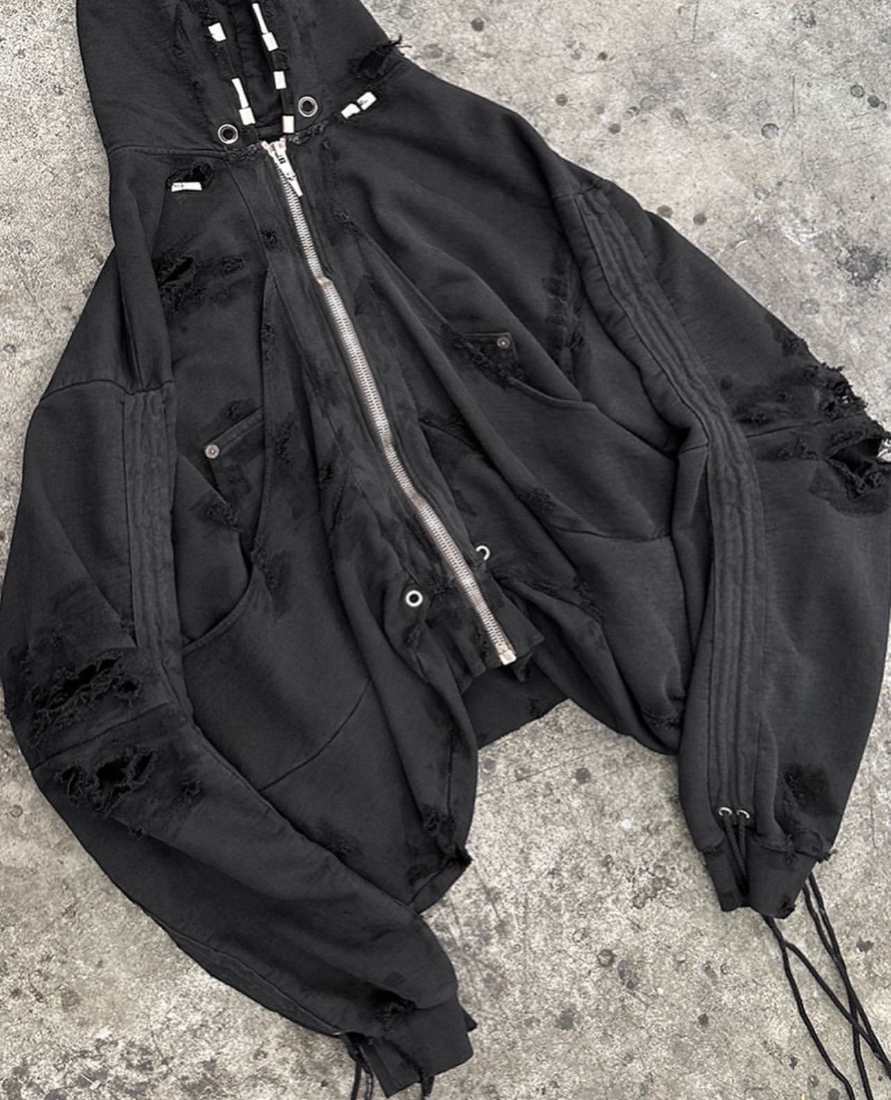 SHINE LUXURY 《SLURP HIGH》SHINE LUXURY “GOLUCIDA”ZIPPER CARGO HOODIE Size US L / EU 52-54 / 3 - 6 Thumbnail
