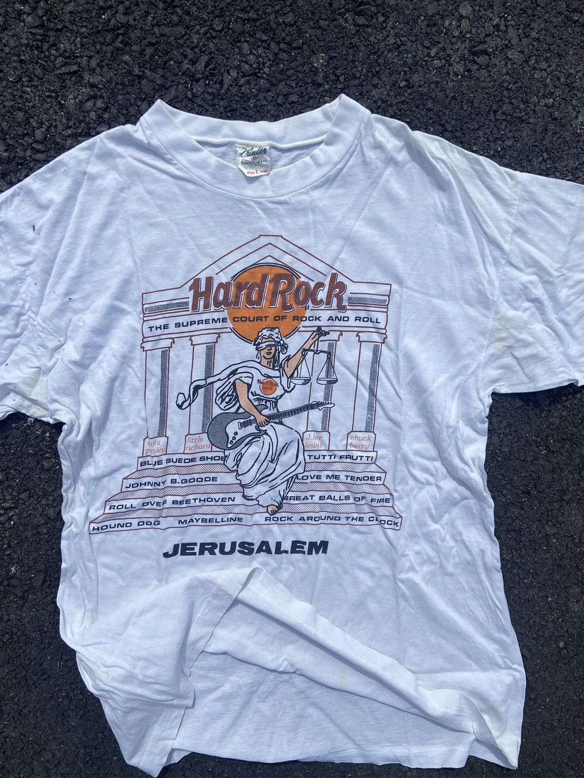 Hard Rock Cafe × Vintage VINTAGE HARD ROCK CAFE JERUSALEM Size US L / EU 52-54 / 3 - 2 Thumbnail