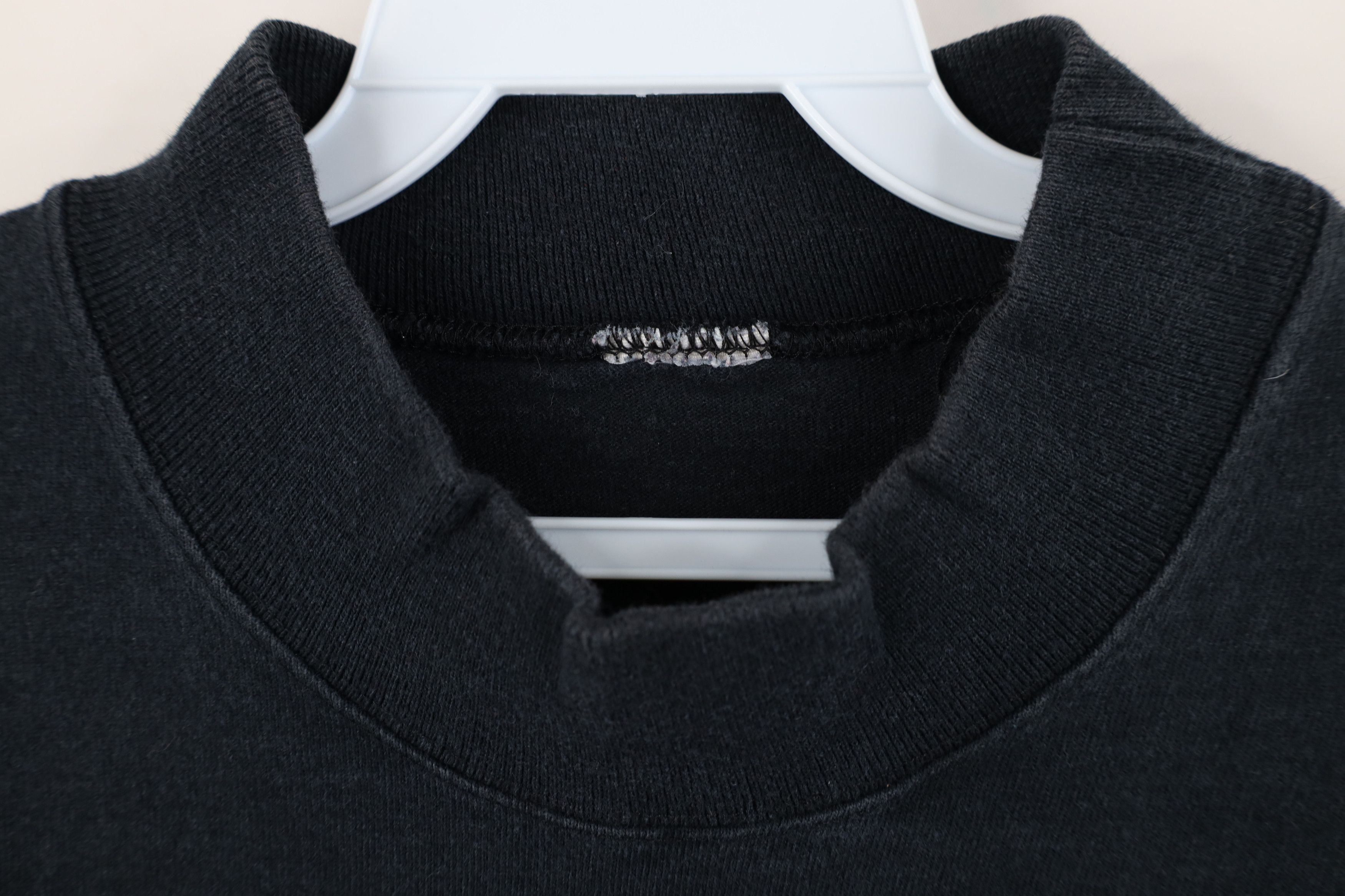 Vintage Vintage 90s Streetwear Blank Heavy Cotton Mock Neck T-Shirt Size US L / EU 52-54 / 3 - 4 Thumbnail