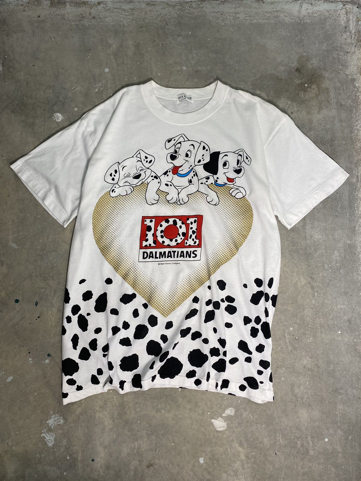 Vtg Disney 101 Dalmatians Aop Shirt Size XxxL