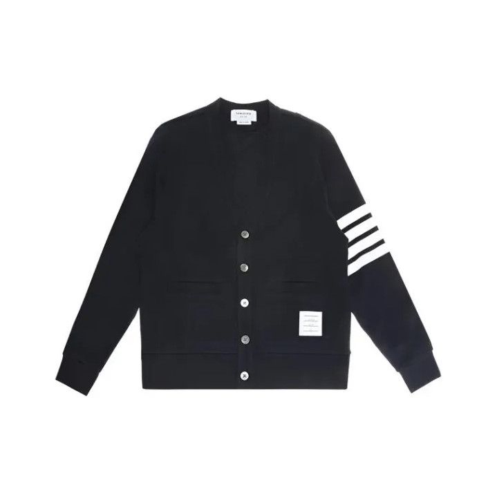 Thom Browne Thom Browne Classic V-Neck Cotton Knit Sweater Size US S / EU 44-46 / 1 - 1 Thumbnail