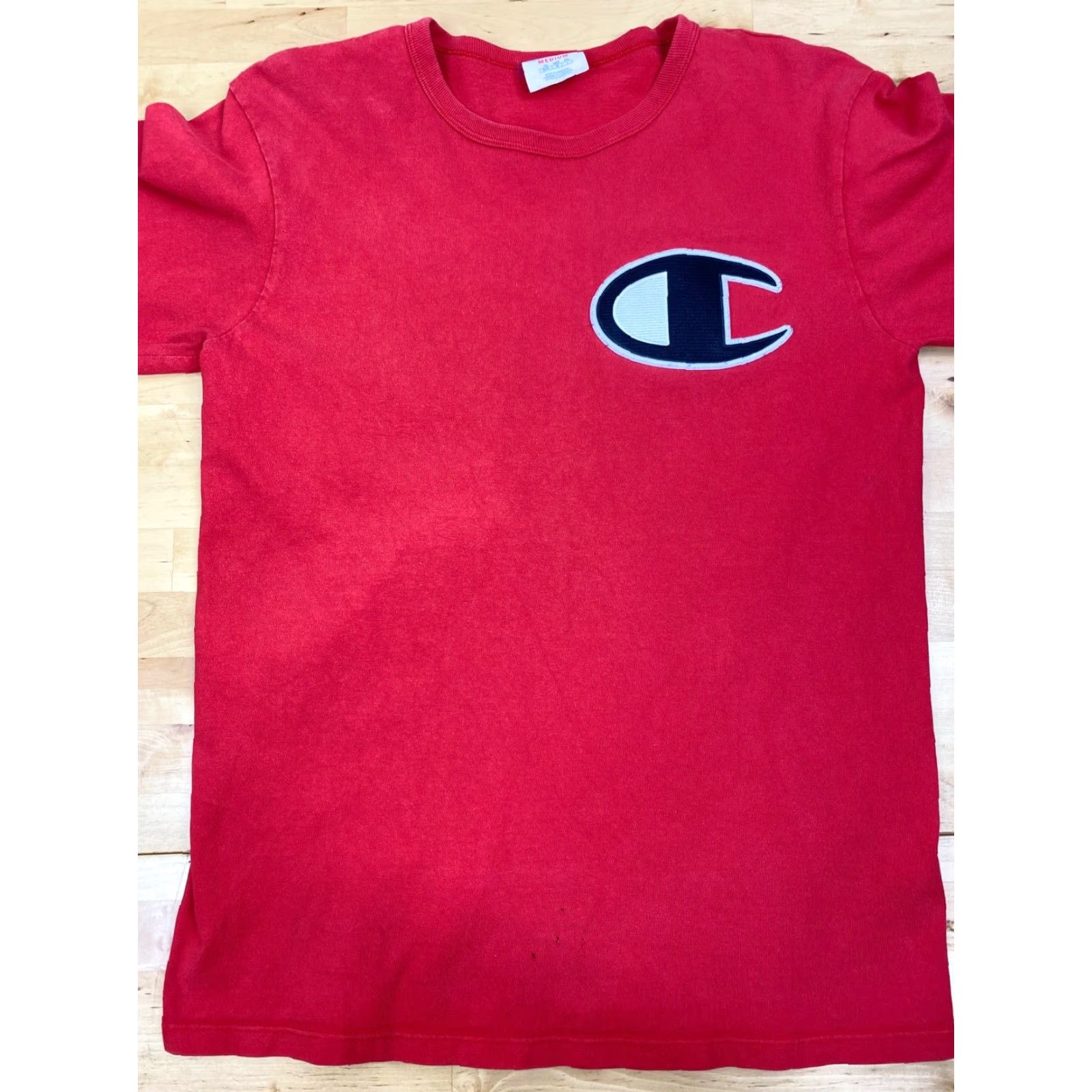 Champion VTG Champion Red Long Sleeve T-Shirt Embroidered Crest Logo Stitch Crew Neck Men M Size US M / EU 48-50 / 2 - 6 Thumbnail
