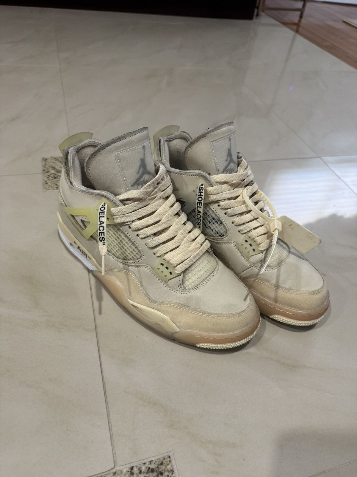 Jordan Brand × Off-White Off White x Jordan 4s Size US 12 / IT 42 - 2 Thumbnail