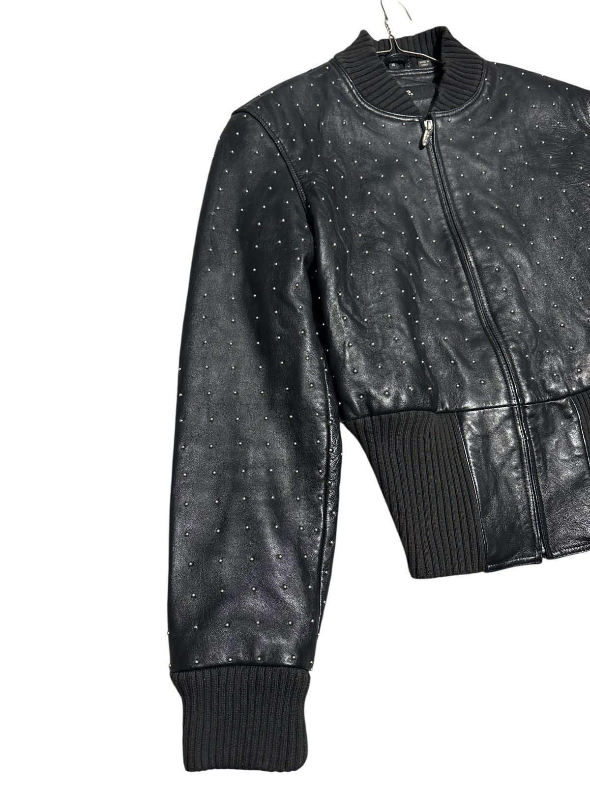 Pelle Pelle Pelle Pelle cropped Studded Leather Jacket Emo Grunge opium Size US XS / EU 42 / 0 - 5 Thumbnail