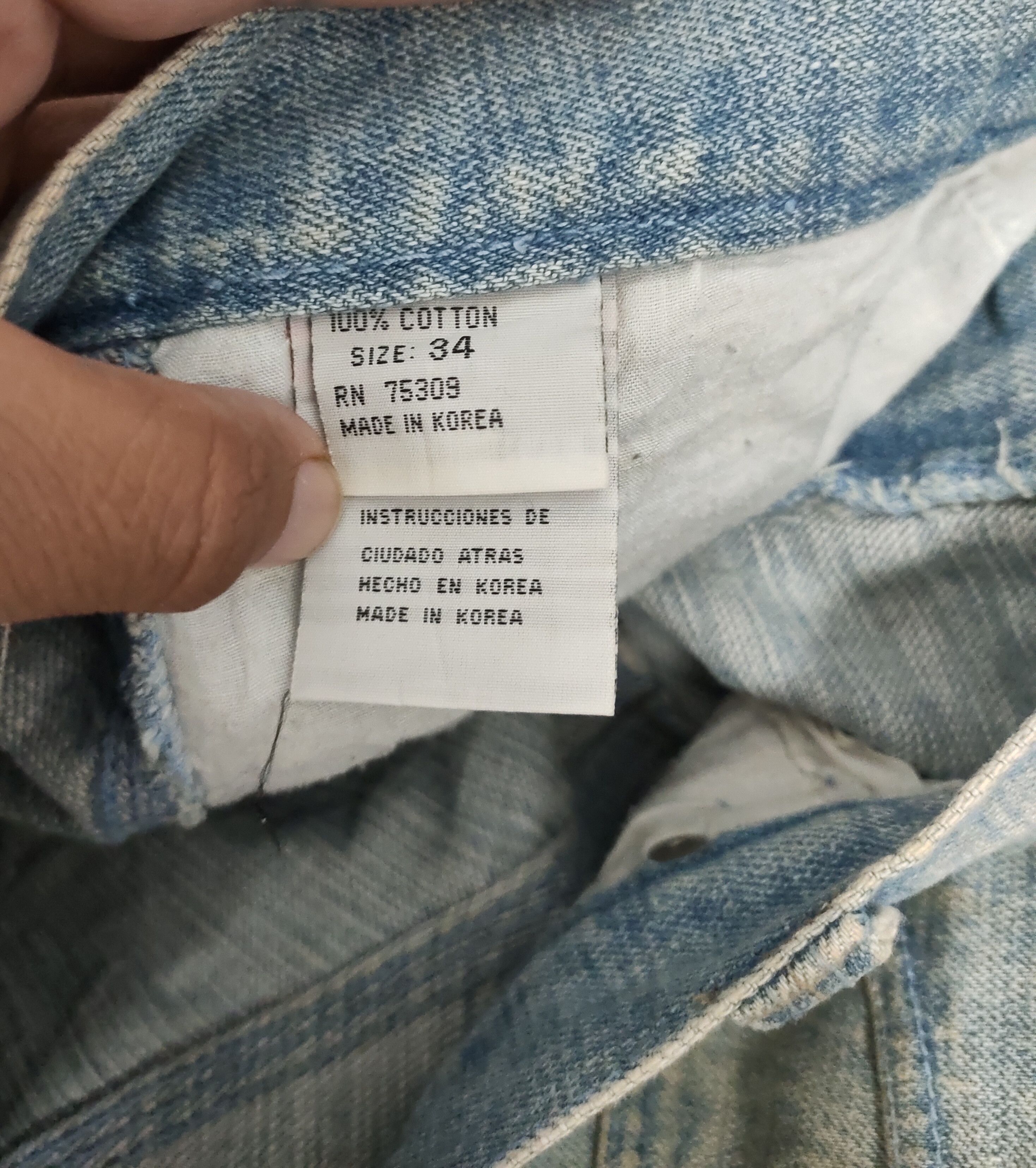 Vision Streetwear 💥90's Baggy Kno.Betta Blue Jeans U.S.A 💥 Size US 36 / EU 52 - 8 Thumbnail