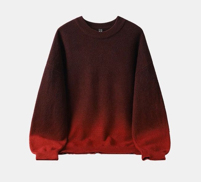 Fade-effect Knitted Sweater