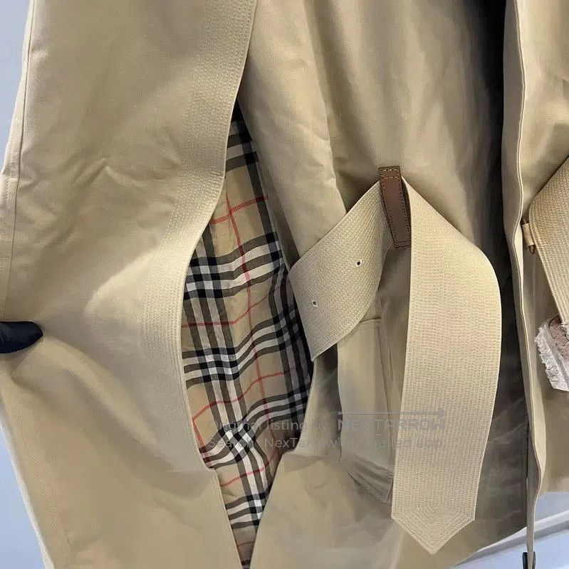 Burberry Burberry Khaki Long Trench Coat for Women. Size S / US 4 / IT 40 - 3 Thumbnail