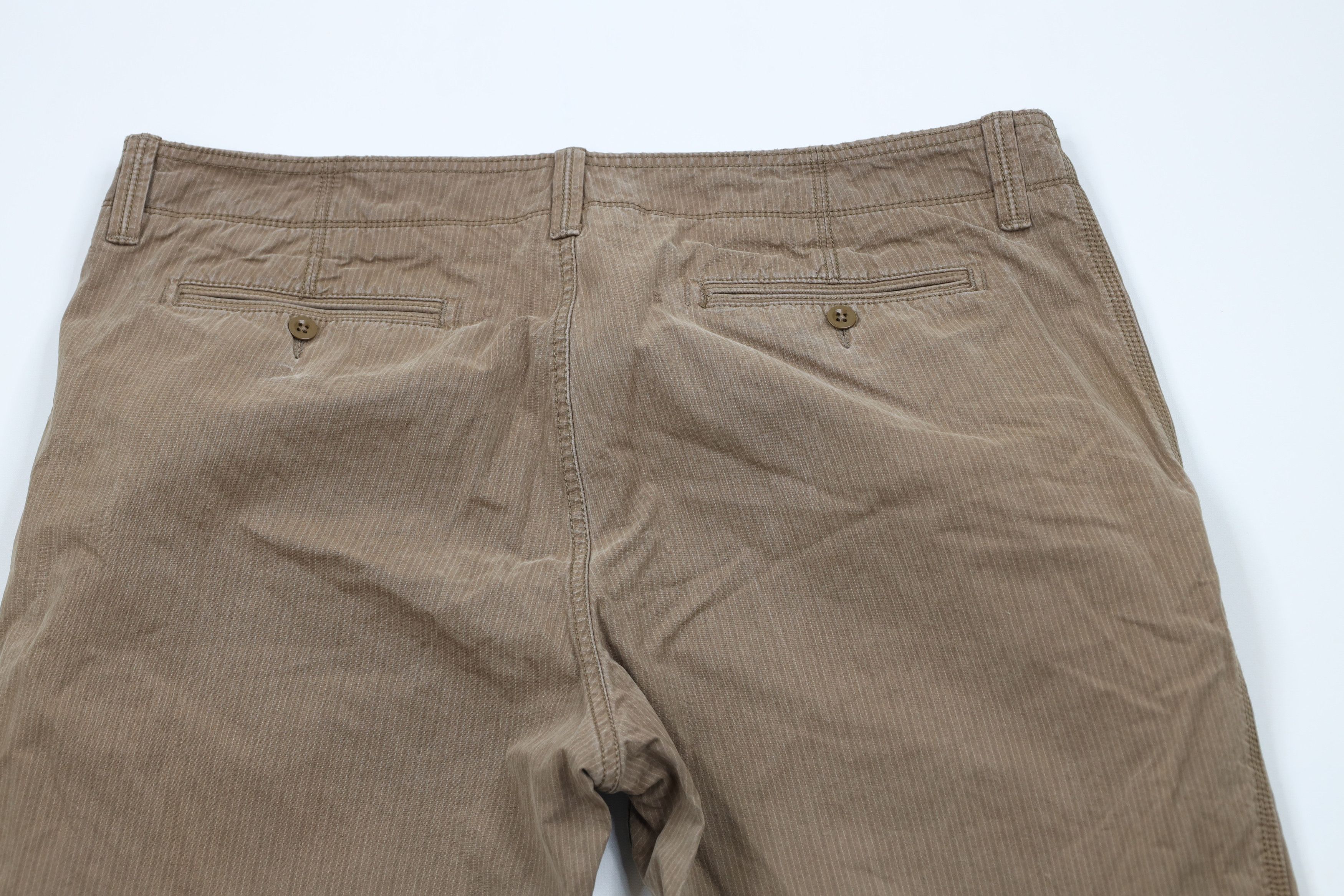 Gap × Vintage Vintage Gap Pinstriped Wide Leg Bootcut Chino Pants Brown Size US 38 / EU 54 - 11 Thumbnail