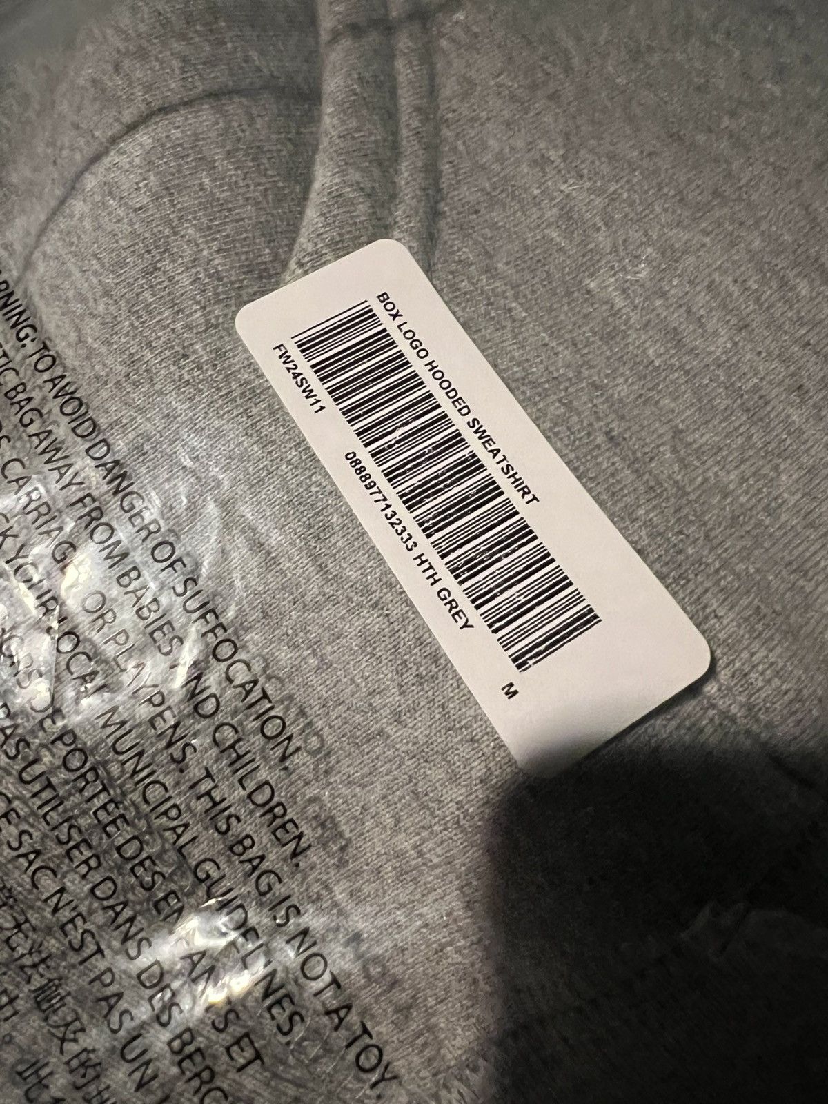 Supreme Medium Supreme FW24 Grey Box Logo Hooded Sweatshirt Size US M / EU 48-50 / 2 - 3 Thumbnail