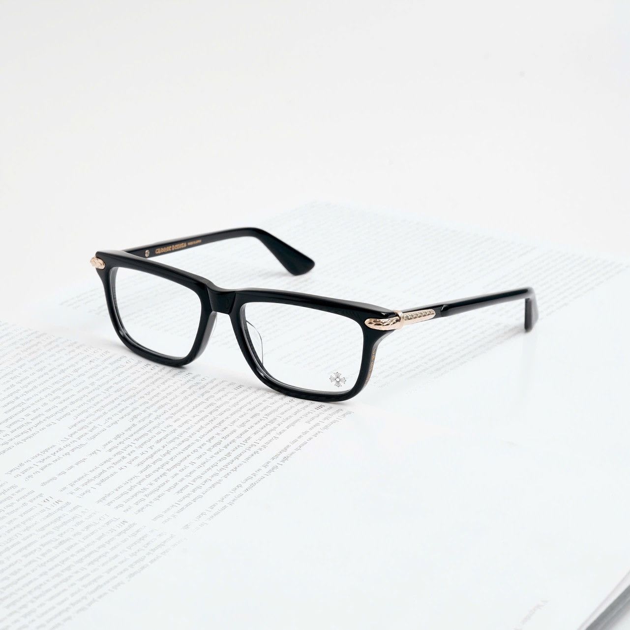 Chrome Hearts CHROME HEARTS LITTLE DINGER BLACK/ 18KGP GLASSES Size ONE SIZE - 1 Thumbnail