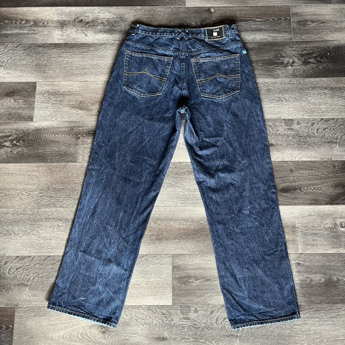 Vintage Vintage 2000s Azzure Two Tone Baggy Skater Denim Jeans 34x32 Size US 34 / EU 50 - 2 Thumbnail