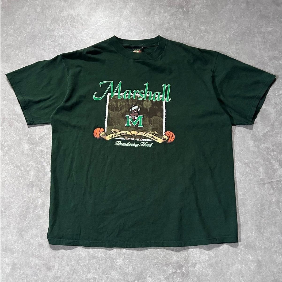 Other Vintage Marshall Thundering Herd Basketball Green Shirt XXL Size US XXL / EU 58 / 5 - 1 Thumbnail