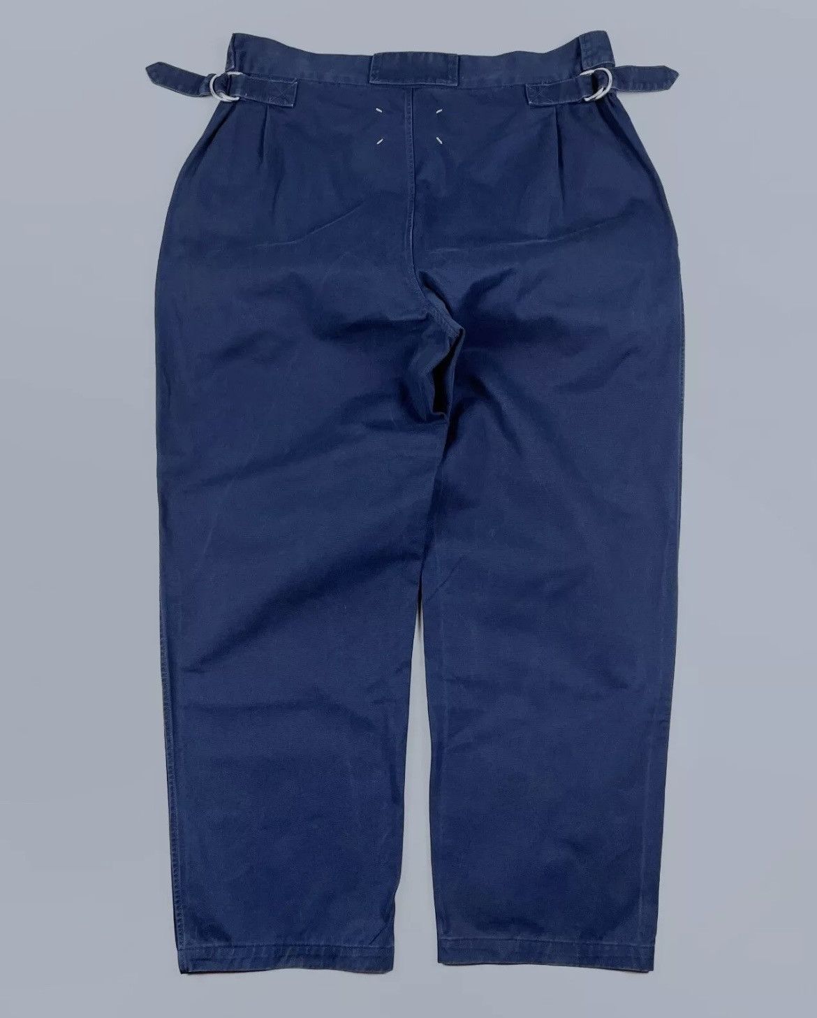 Maison Margiela Maison Martin Margiela Baggy Navy Pants Adjustable Waist 52 Size US 34 / EU 50 - 1 Thumbnail