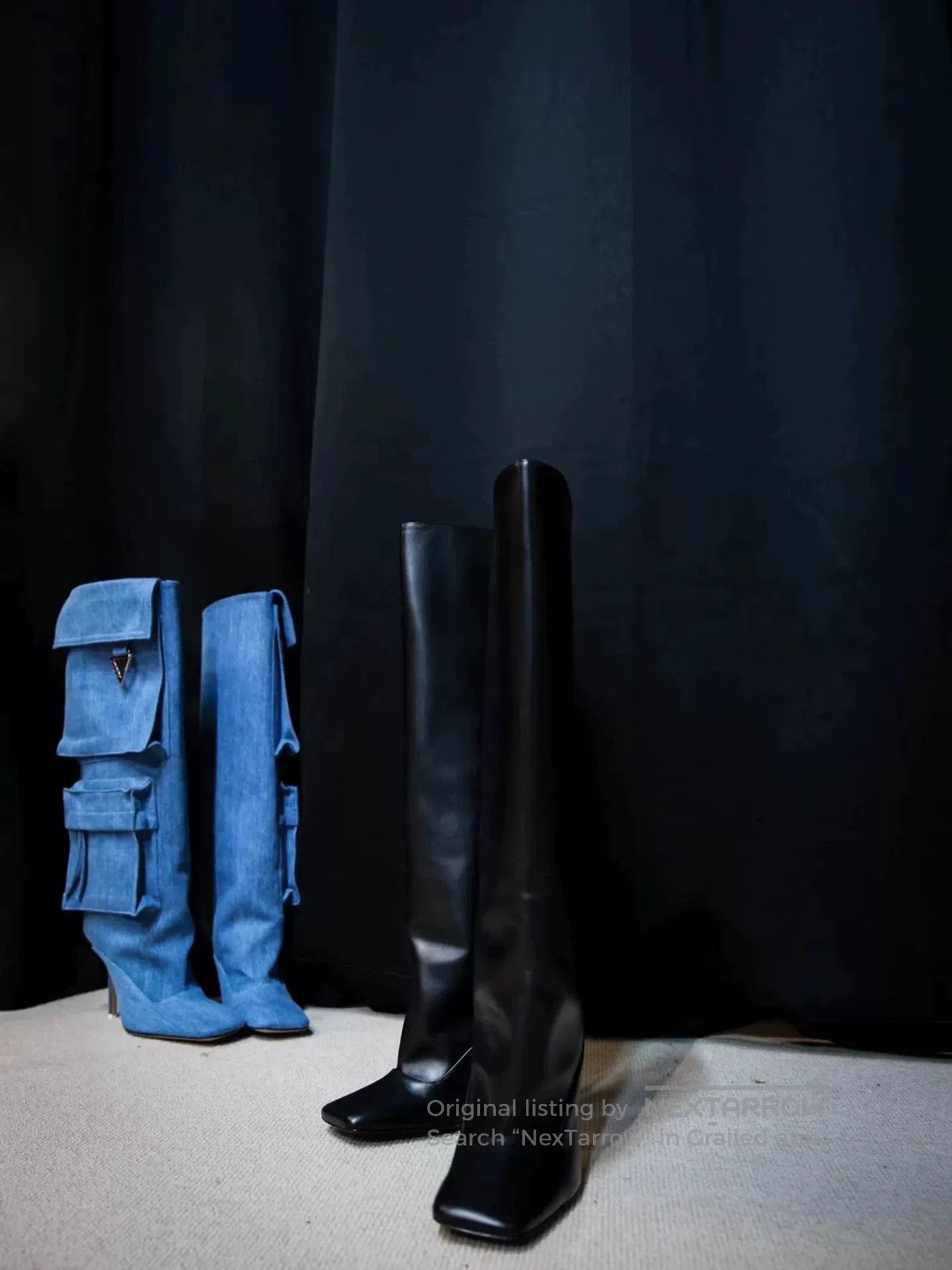 The Attico THE ATTICO Denim Knee. Size US 6 / IT 36 - 4 Thumbnail