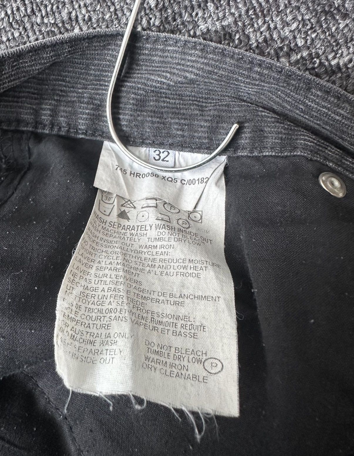 Helmut Lang Helmut Lang vintage corduroy black denim K7 Size US 32 / EU 48 - 5 Thumbnail