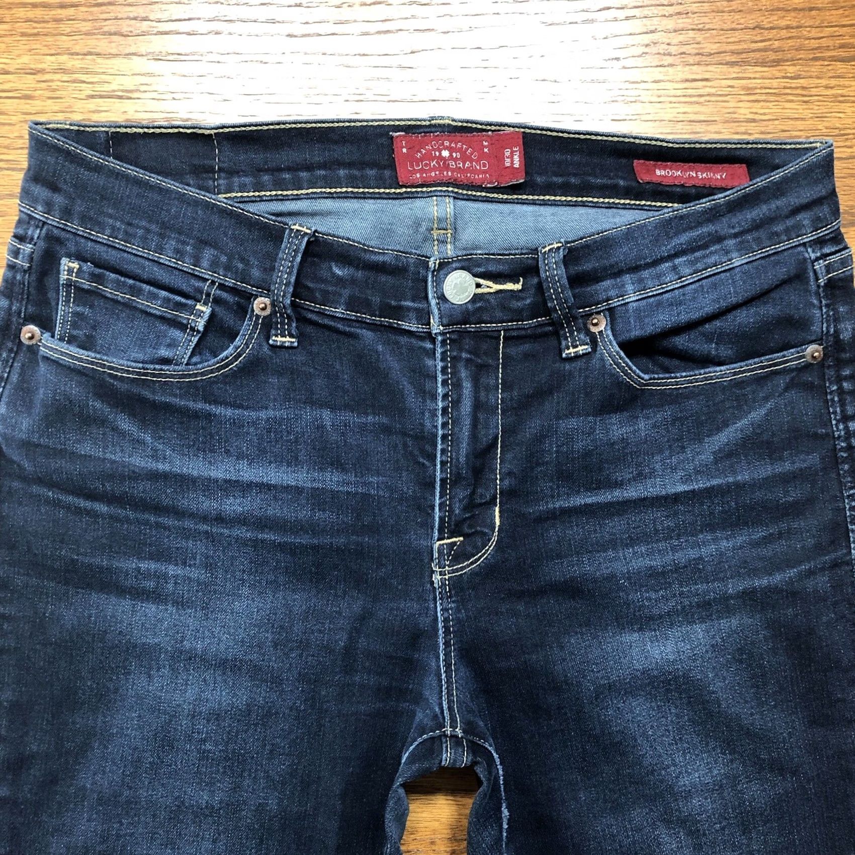 Lucky Brand Lucky Brand Brooklyn Skinny Jeans Womens Tag 10 X 30 Inseam Denim Blue Size 32" / US 10 / IT 46 - 3 Thumbnail