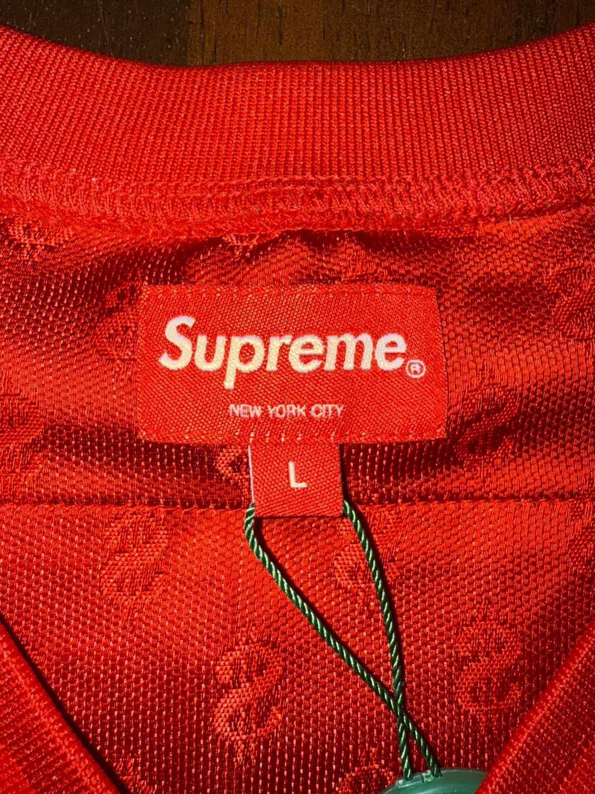 Supreme Supreme Red Monogram Football Jersey Size US L / EU 52-54 / 3 - 3 Thumbnail