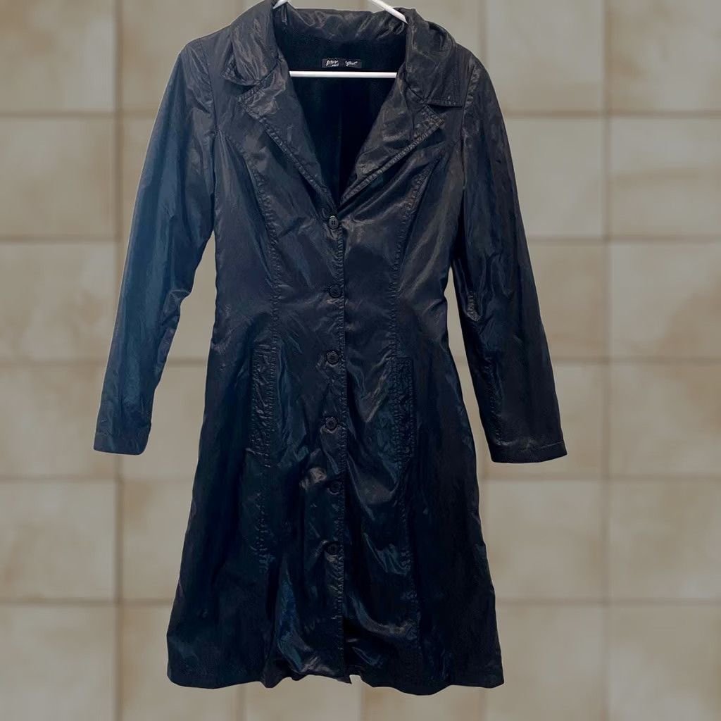 Betsey Johnson VINTAGE Betsey Johnson New York Trench Coat Black Label S Womens 90s Size S / US 4 / IT 40 - 1 Thumbnail