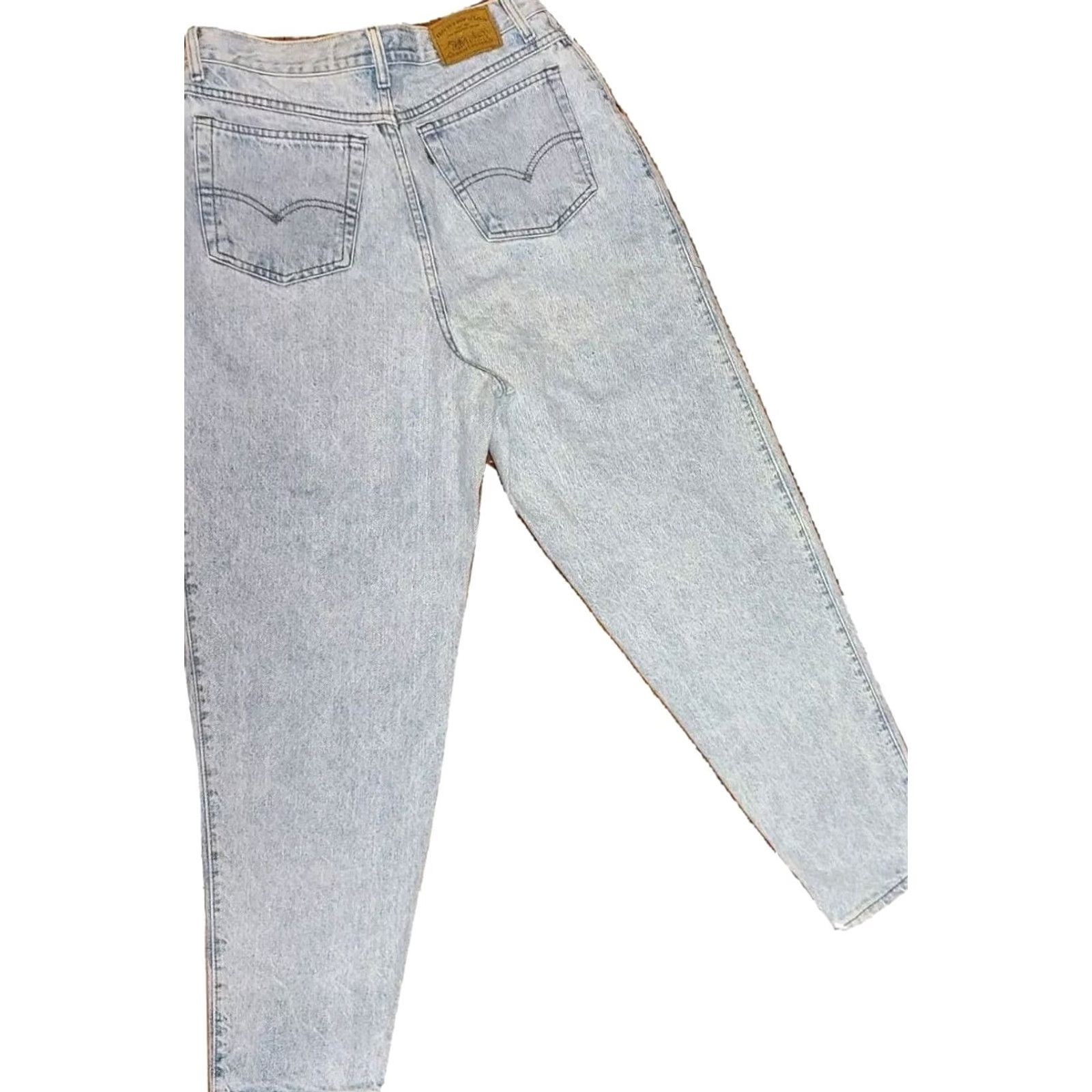 Levi's VTG LEVI'S 900 SERIES Jeans Womens Size 14 Stonewash High Rise Mom 30x30 Blue denim 5-Pocket Logo Zipper Button jeans Womens Size 36" / US 14 / IT 50 - 2 Thumbnail