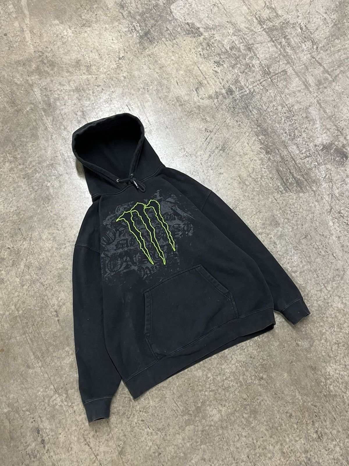 Vintage Monster energy vintage y2k hoodie rare grunge opium skater Size US XL / EU 56 / 4 - 2 Thumbnail