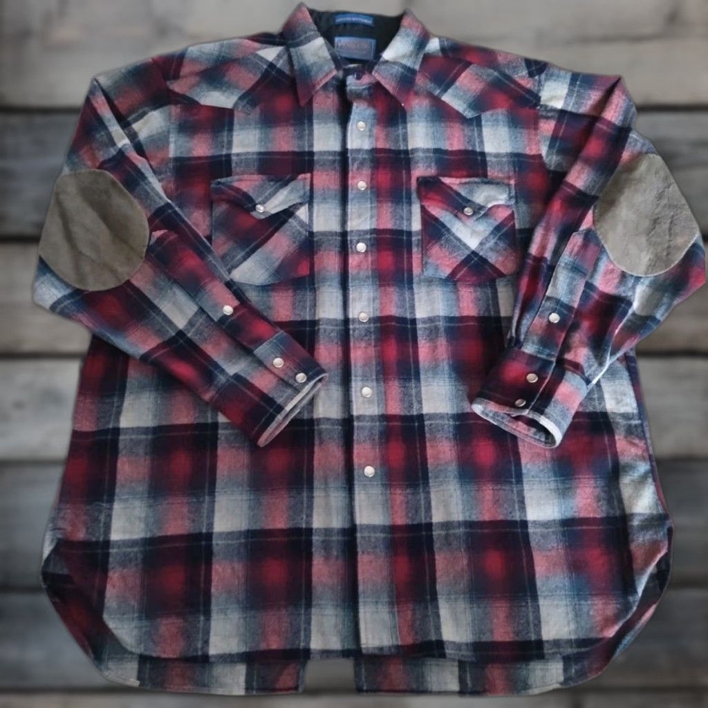 Pendleton VINTAGE Pendleton Western Shirt Men XL Wool Plaid 1960s Casual Heavyweight Button-Up Size US XL / EU 56 / 4 - 1 Thumbnail