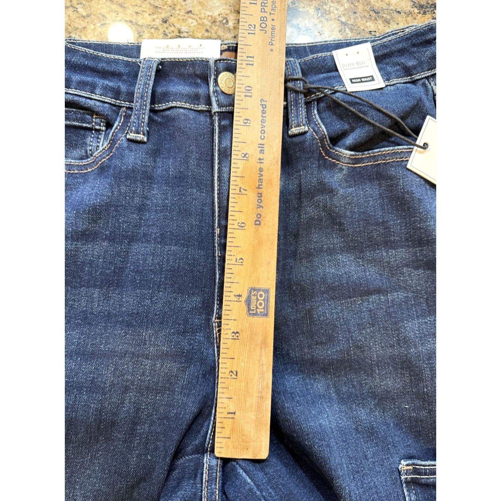 Vintage VINTAGE Judy Blue High Rise dark wash denim Cargo Pocket Bootcut Jeans 27 new w tags Women Boots? Size 27" / US 4 / IT 40 - 5 Thumbnail