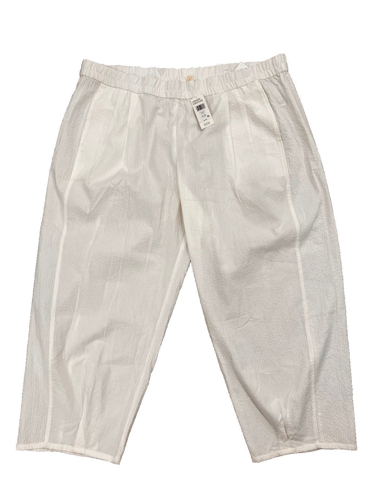 Eileen Fisher Eileen Fisher Organic Cotton Lantern Pant White ( 3X ) Size 40" / US 18 - 1 Thumbnail
