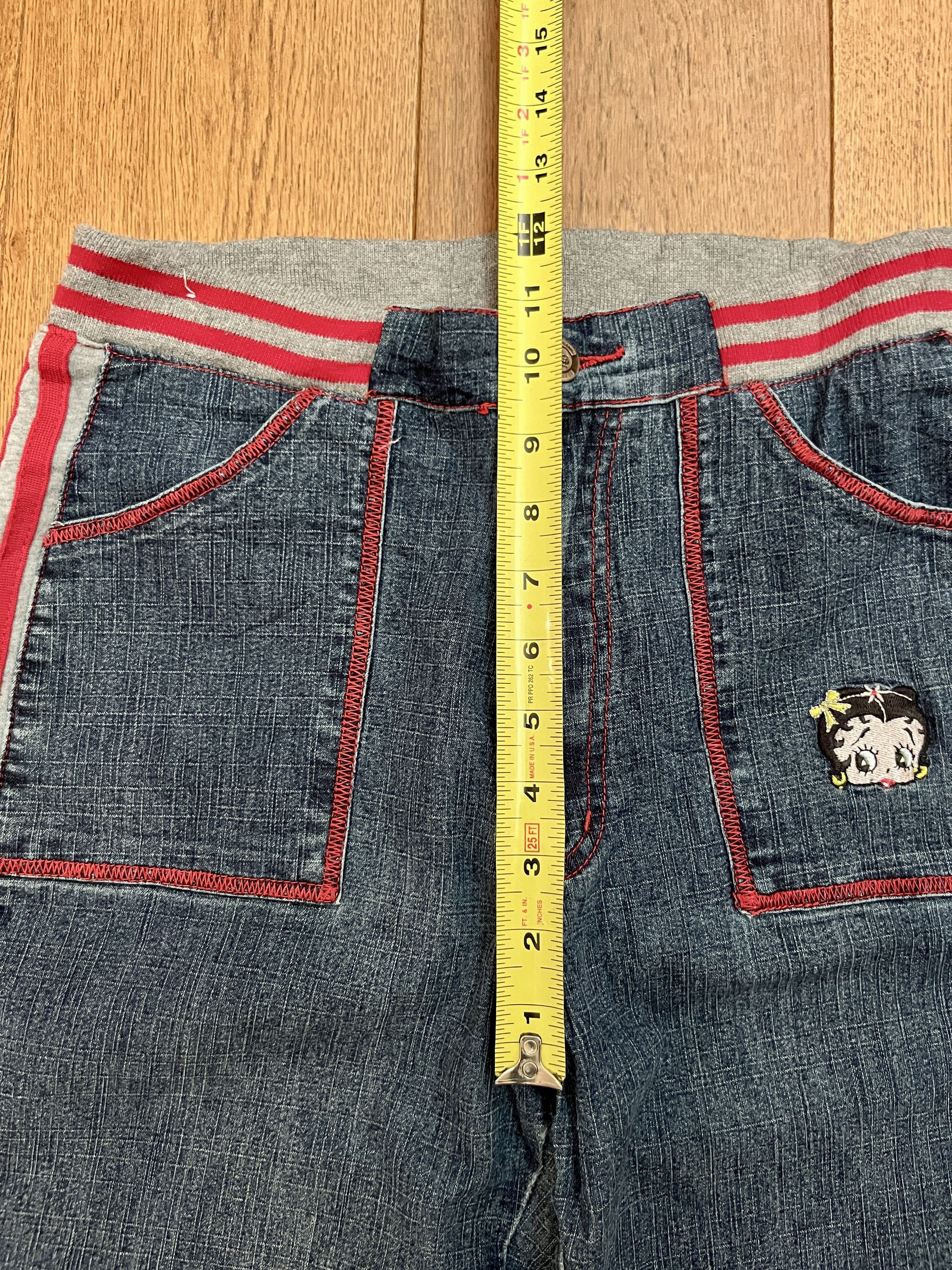 Vintage Vtg Shyger Betty Boop Y2K Flare Jeans Women’s Large Size 28" / US 6 / IT 42 - 5 Thumbnail