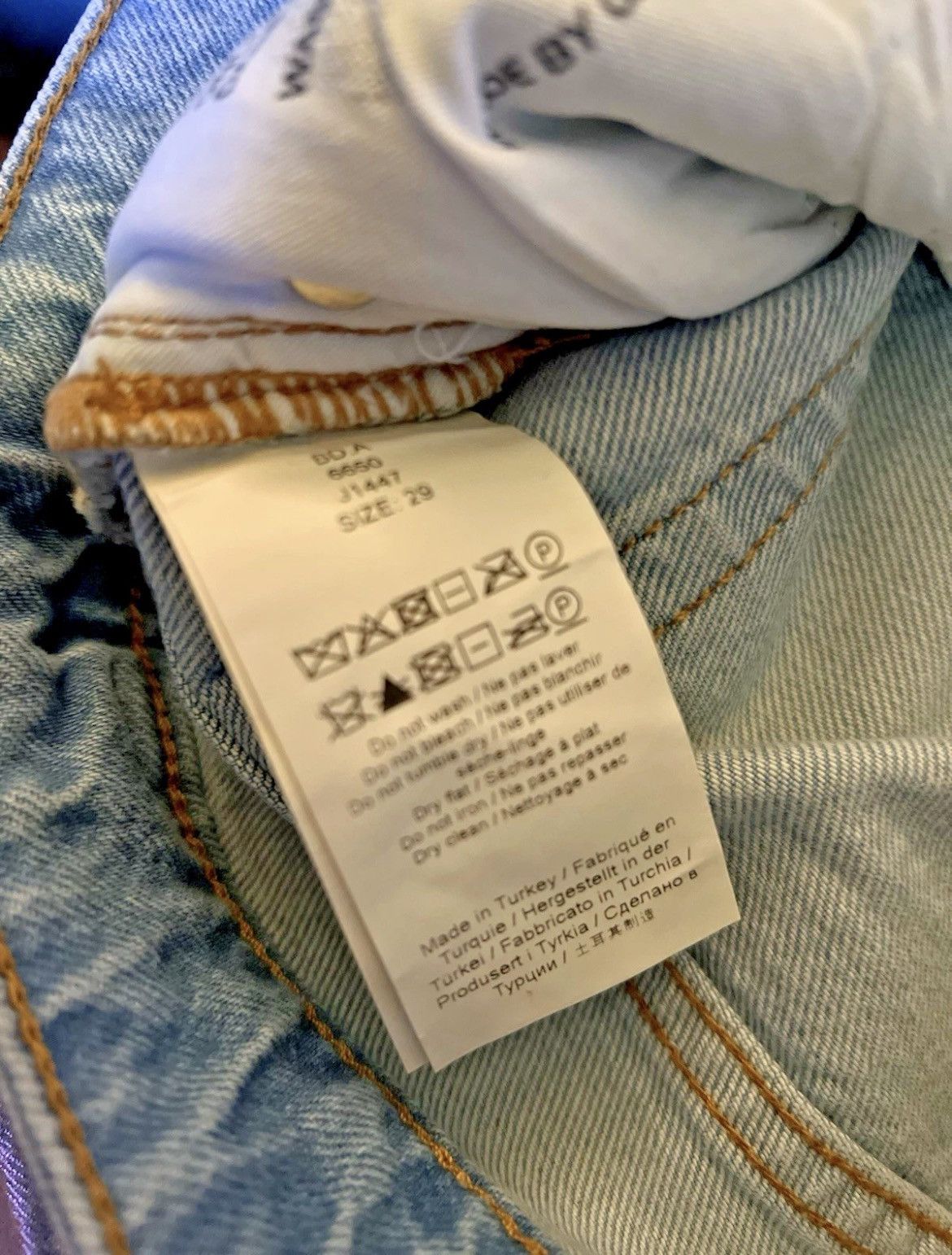 Ganni Ganni LILAC FOIL DENIM STARY Size 29" - 7 Thumbnail