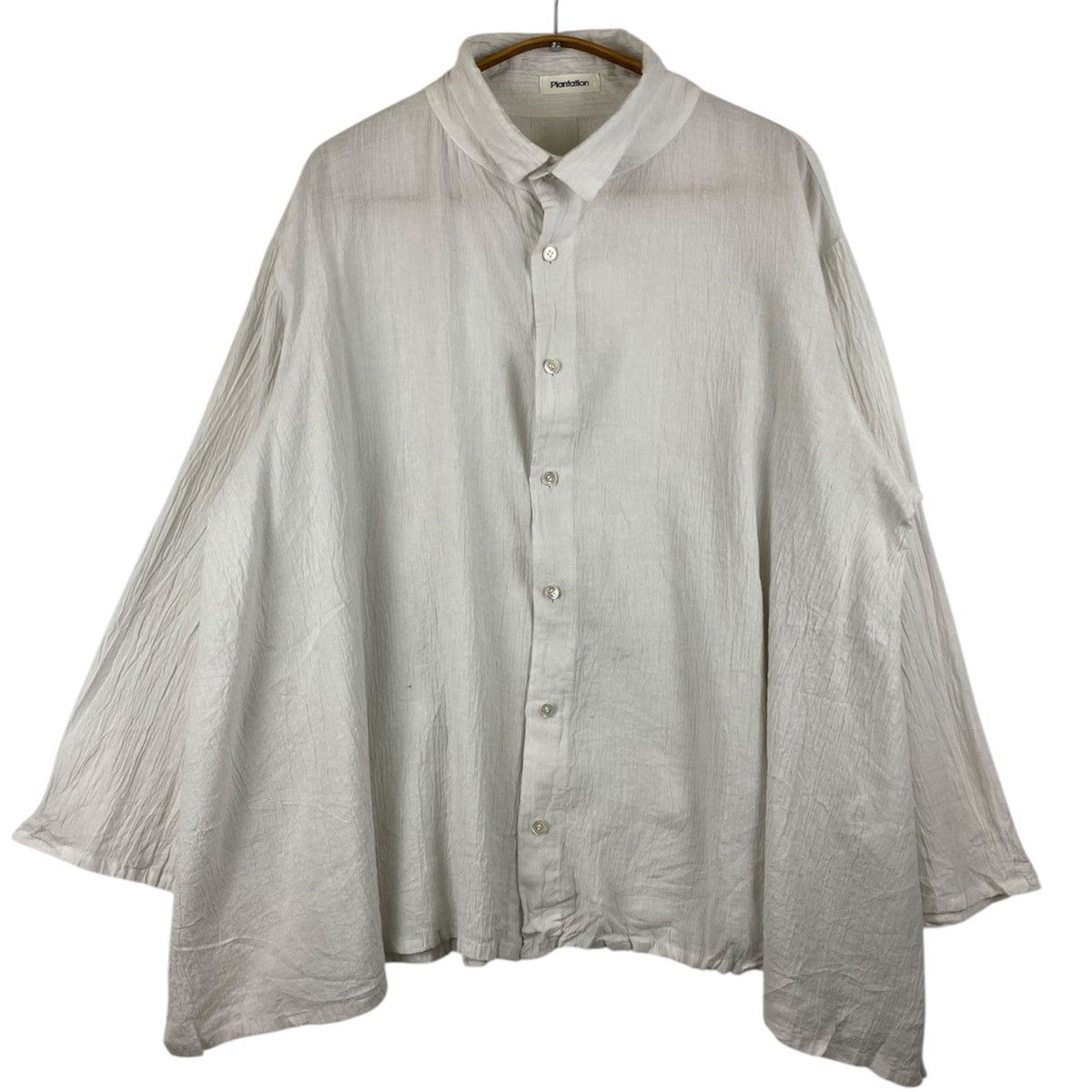 Issey Miyake Plantation Crinkled Cotton Shirt Made in Japan Size US M / EU 48-50 / 2 - 1 Thumbnail