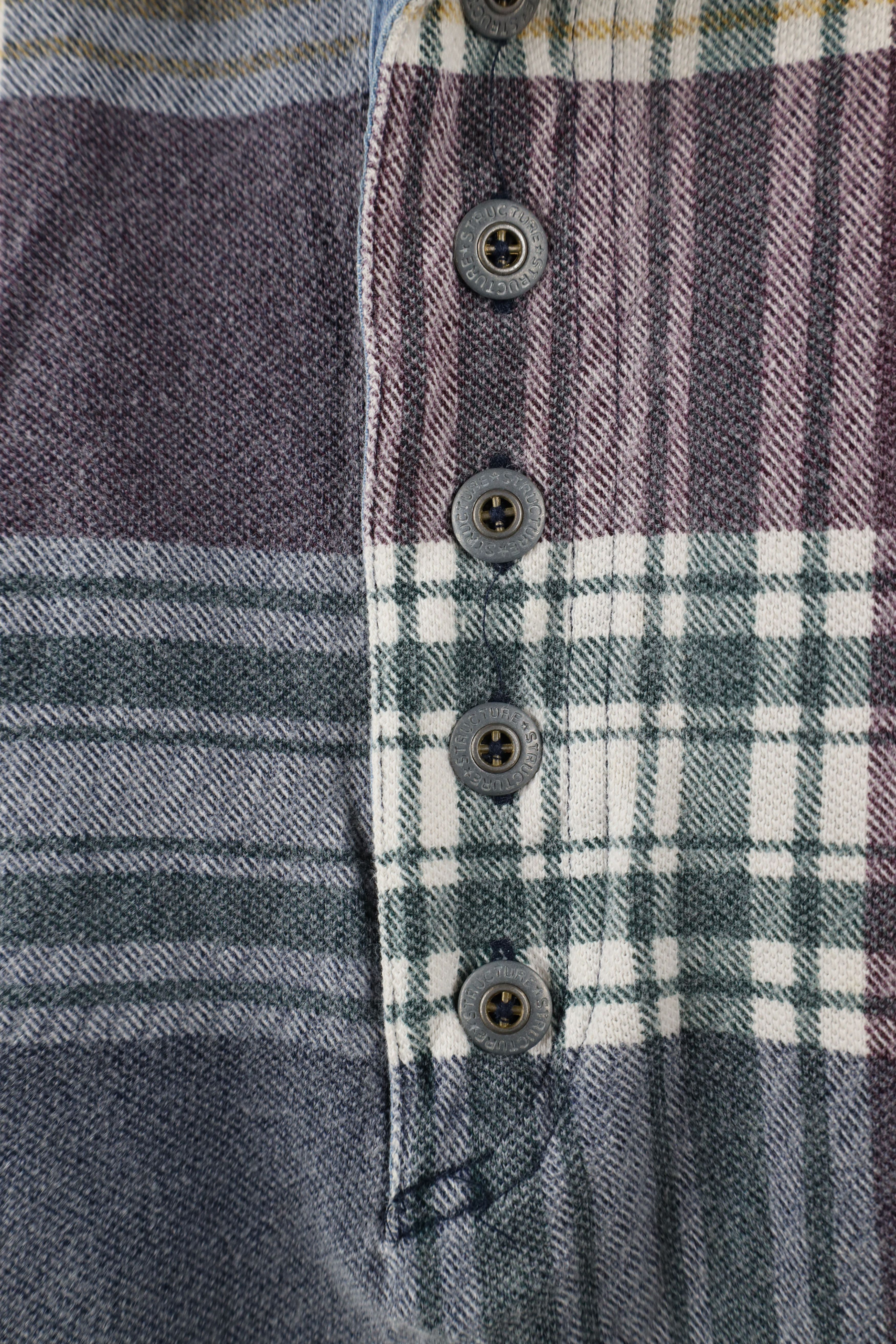 Vintage Vintage 90s Streetwear Fit Rainbow Plaid Golf Polo Shirt Size US XL / EU 56 / 4 - 4 Thumbnail