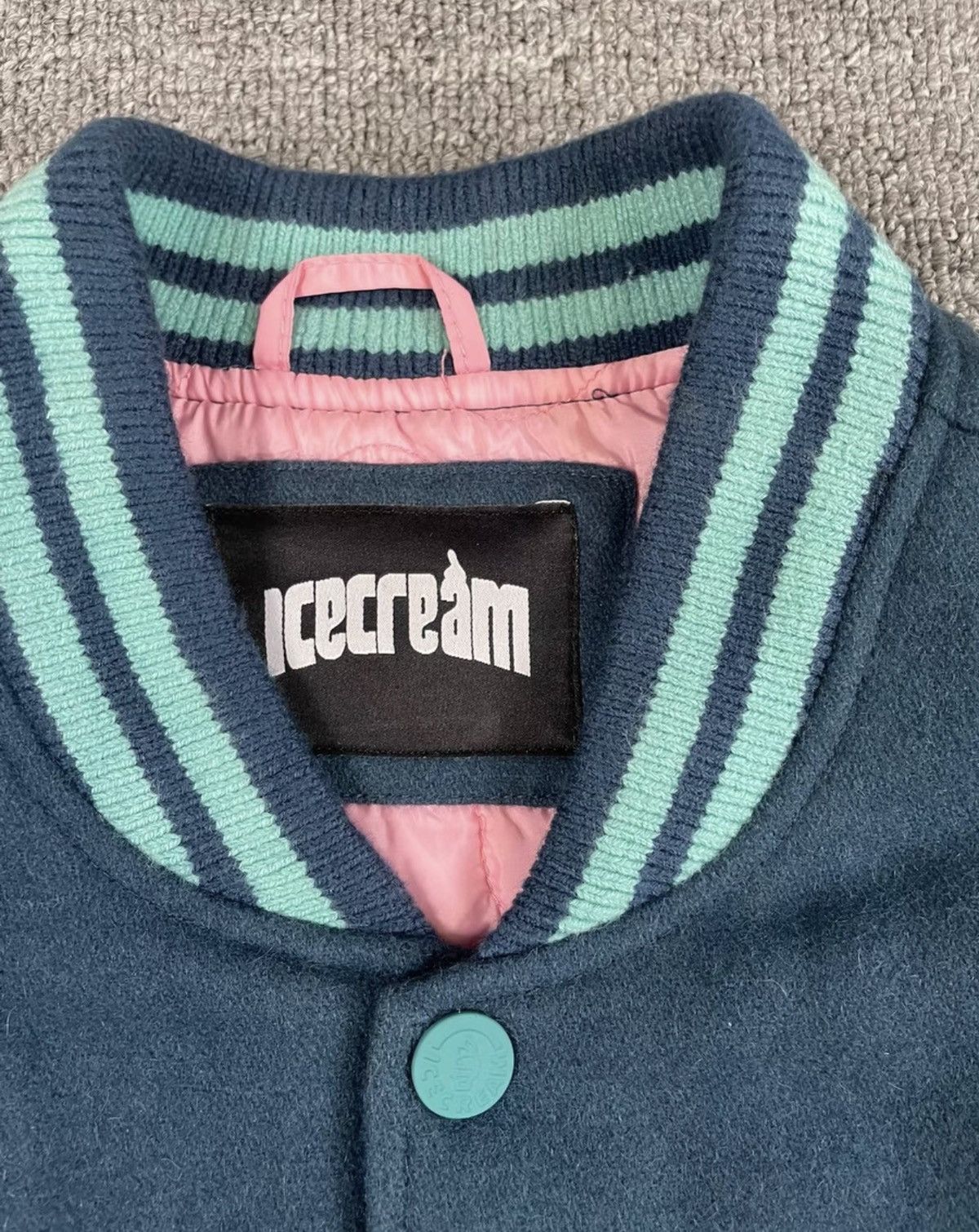 Billionaire Boys Club BBC ICECREAM Leather-Sleeve Baseball Jacket Size US L / EU 52-54 / 3 - 2 Thumbnail